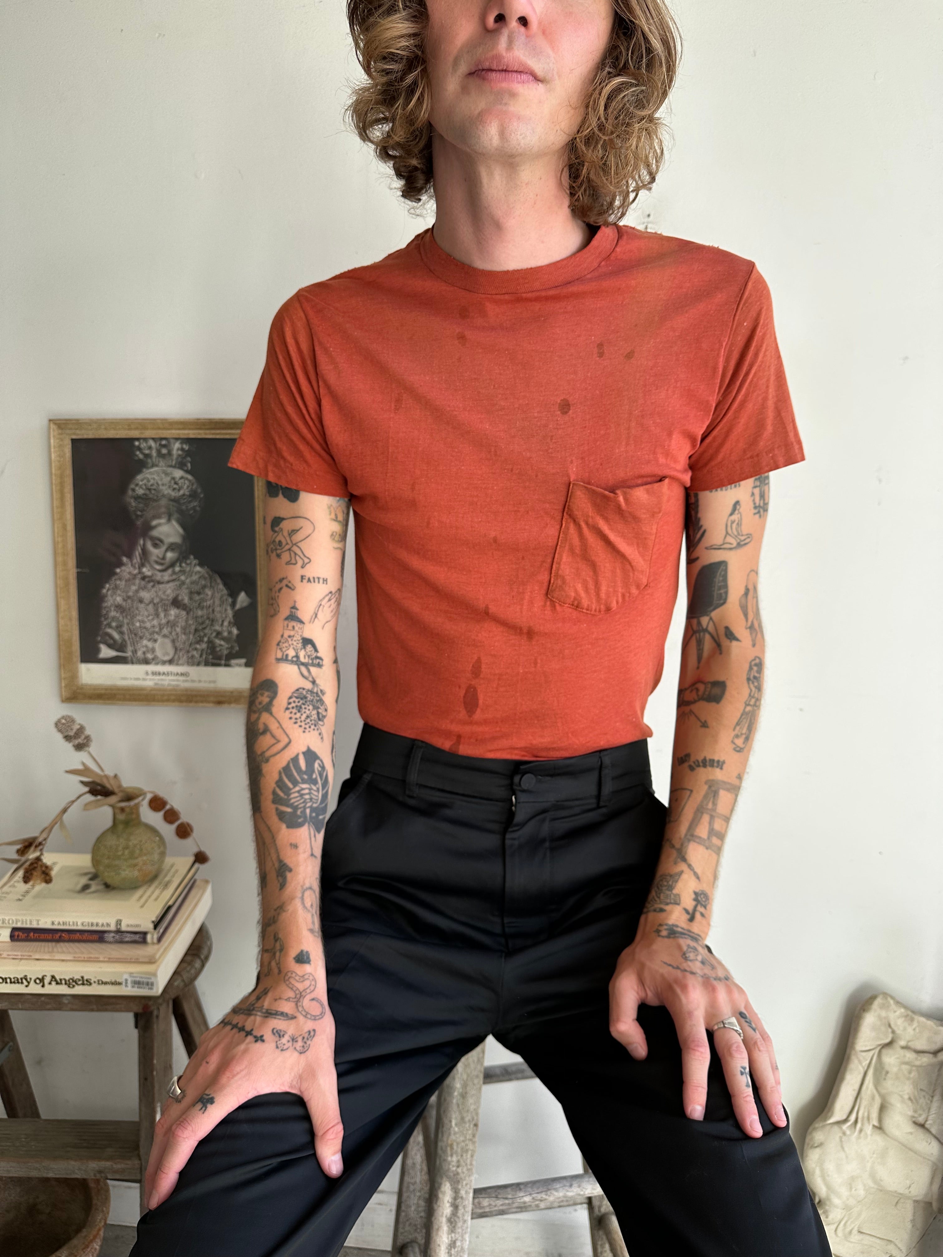 1970s Burnt Orange Pocket Blank (S/M)