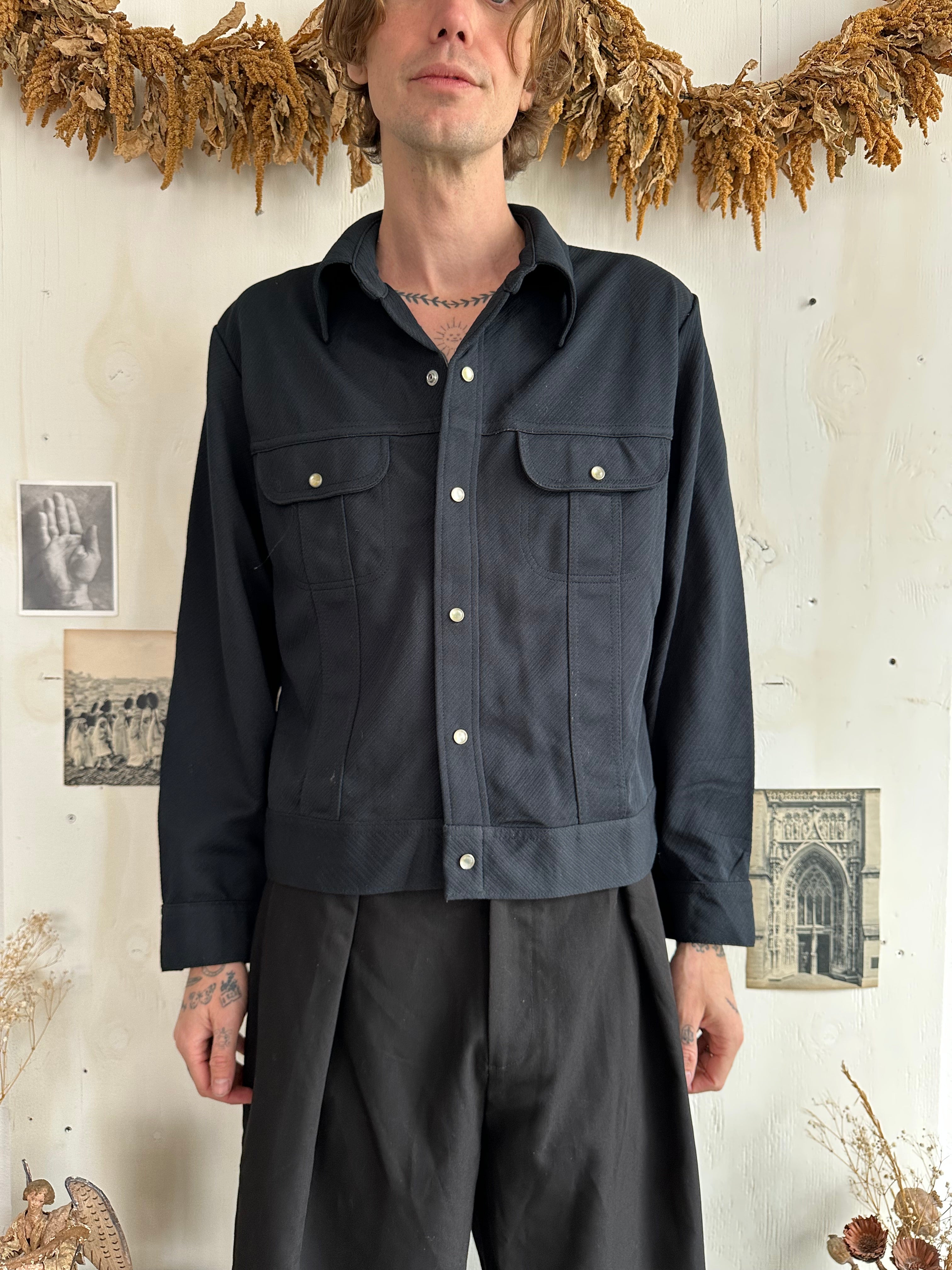 1970s Western Snap Button Trucker (Boxy M/L)