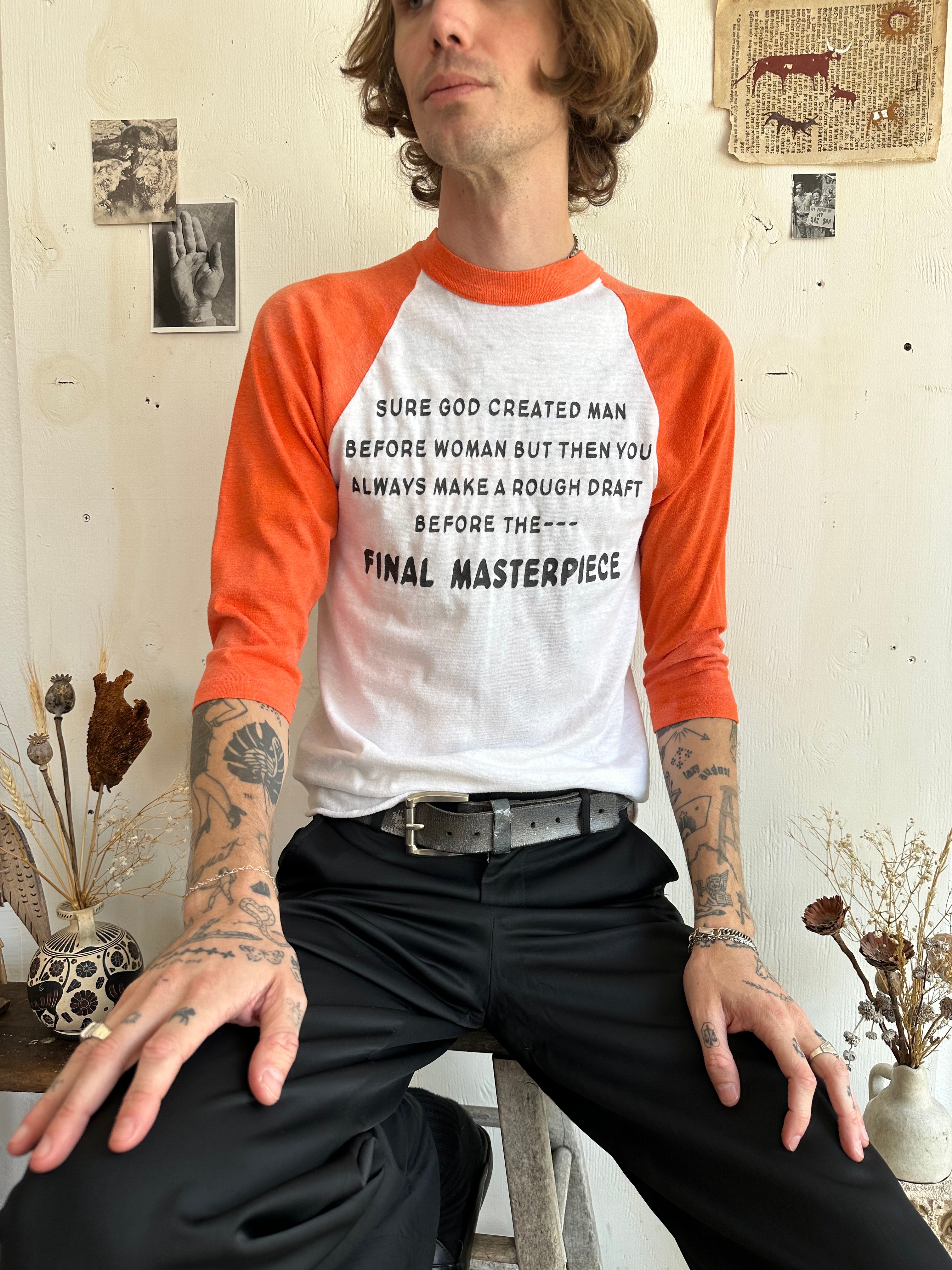 1980s Women: Final Masterpiece Baseball Tee (M)