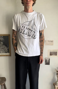 1990s Well-Worn Platinum Island Tee (M/L)