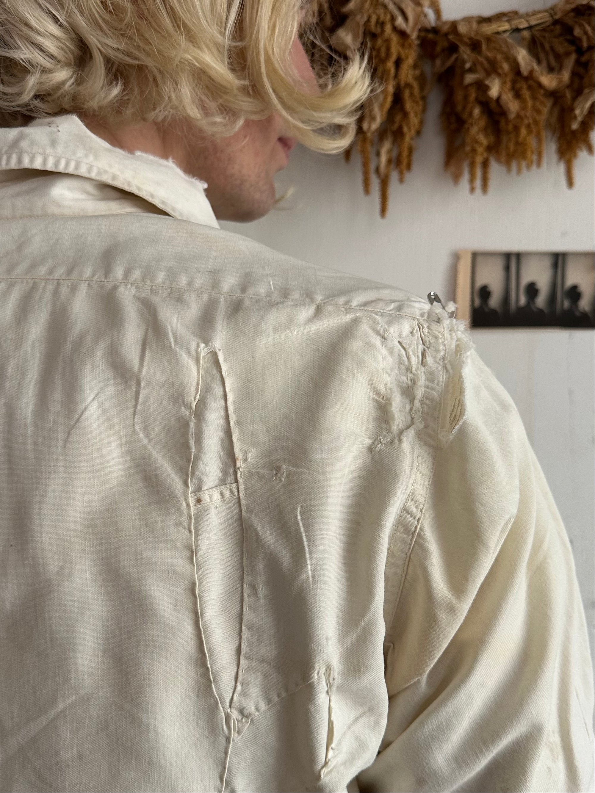 1960s Thrashed Work Shirt and Thermal Set