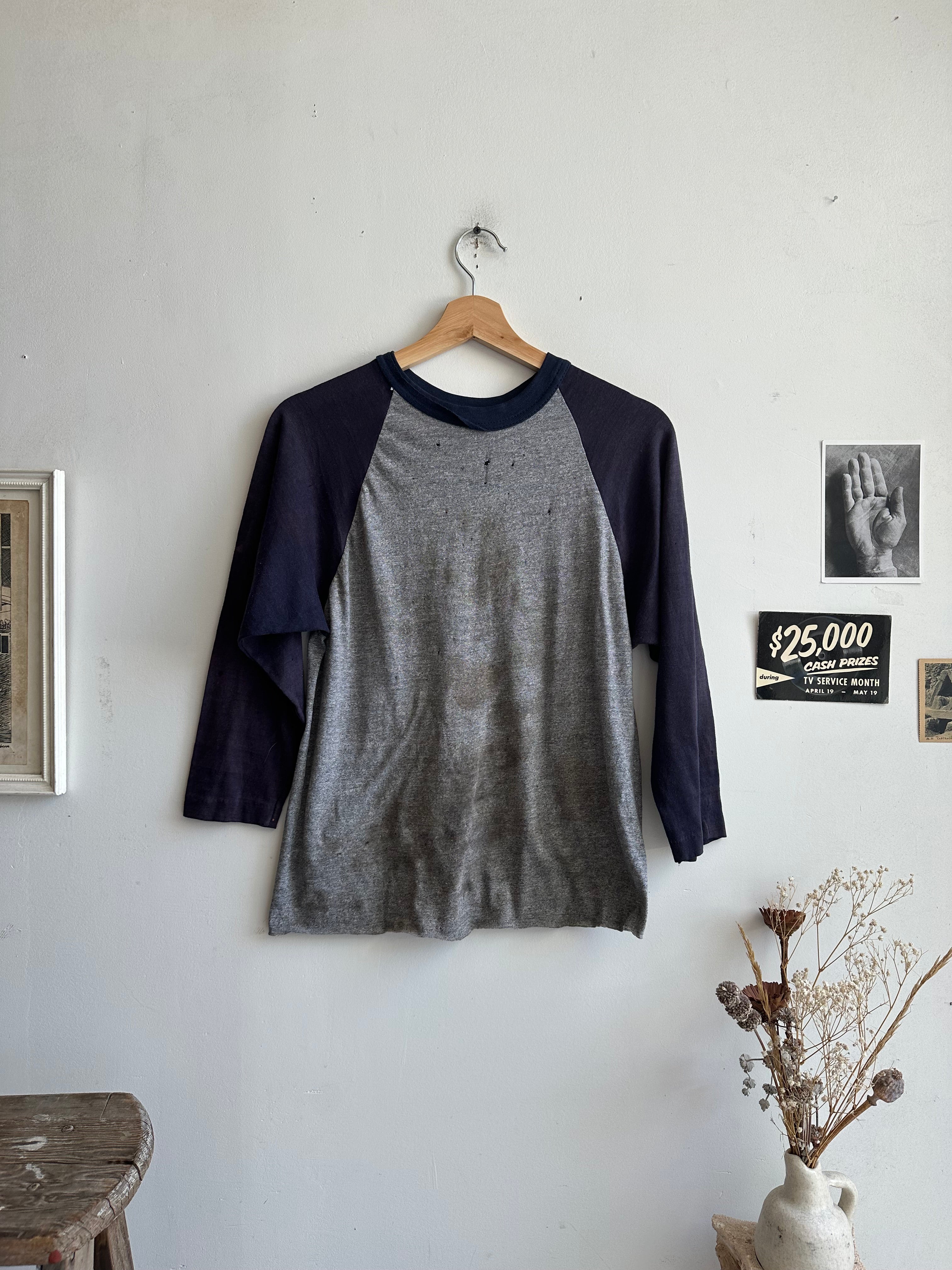 1980s Well-Worn Baseball Tee (S/M)