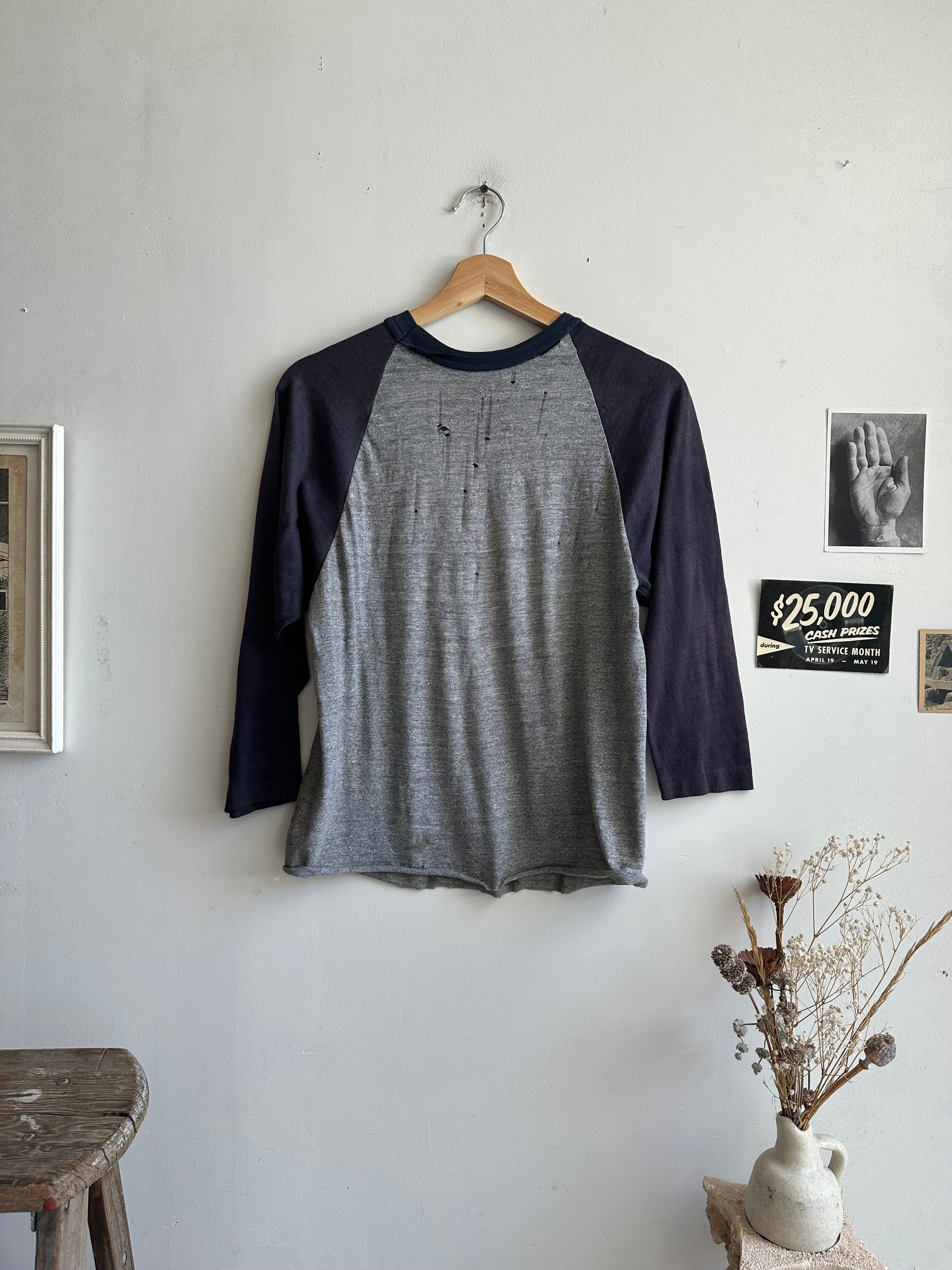 1980s Well-Worn Baseball Tee (S/M)