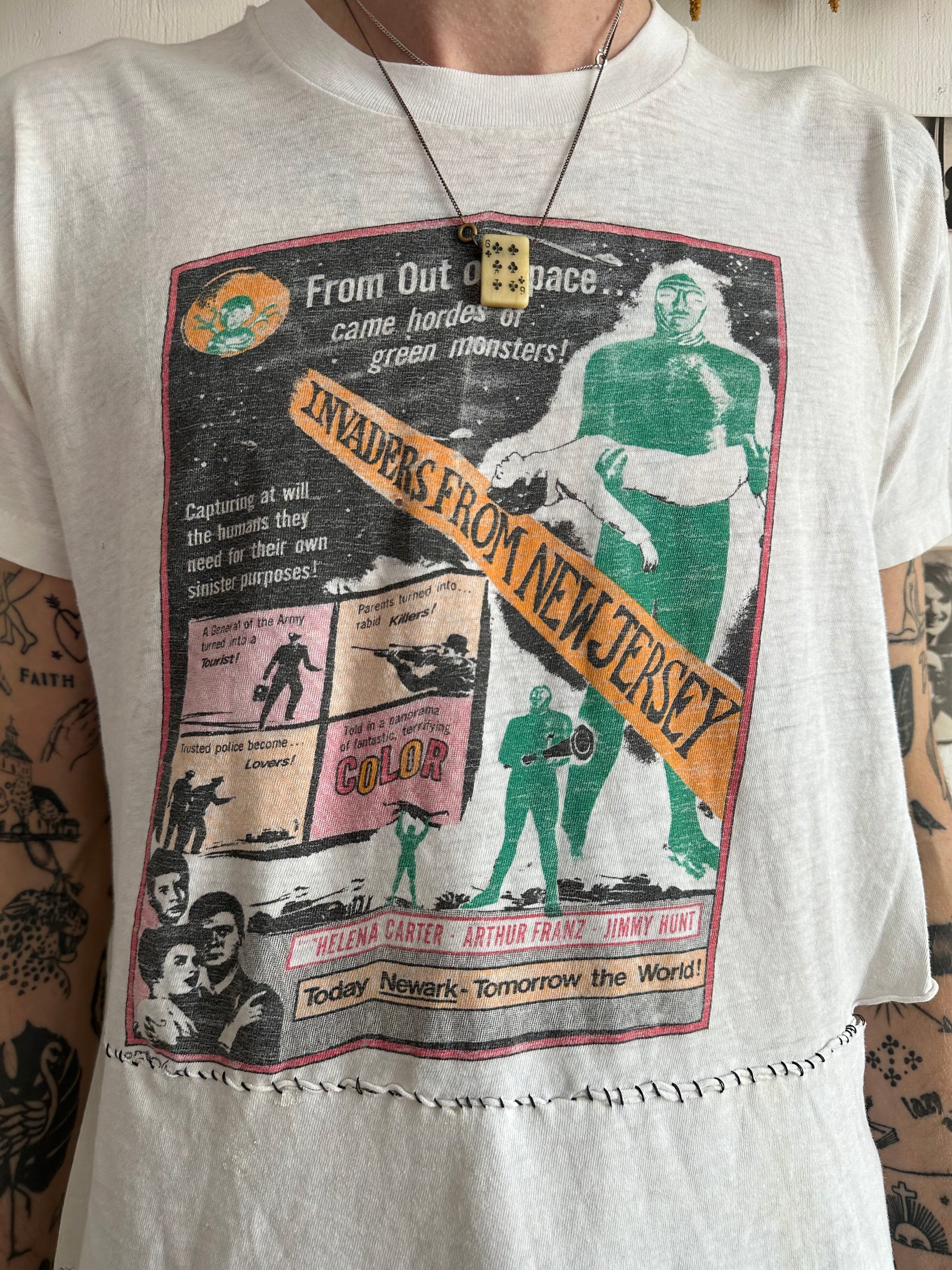 1980s Repaired Stanley DeSantis Invaders From New Jersey T-Shirt