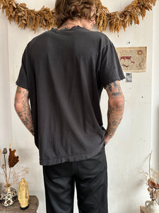 1980s Thrashed + Repaired Perfect Black Pocket Tee (XL)