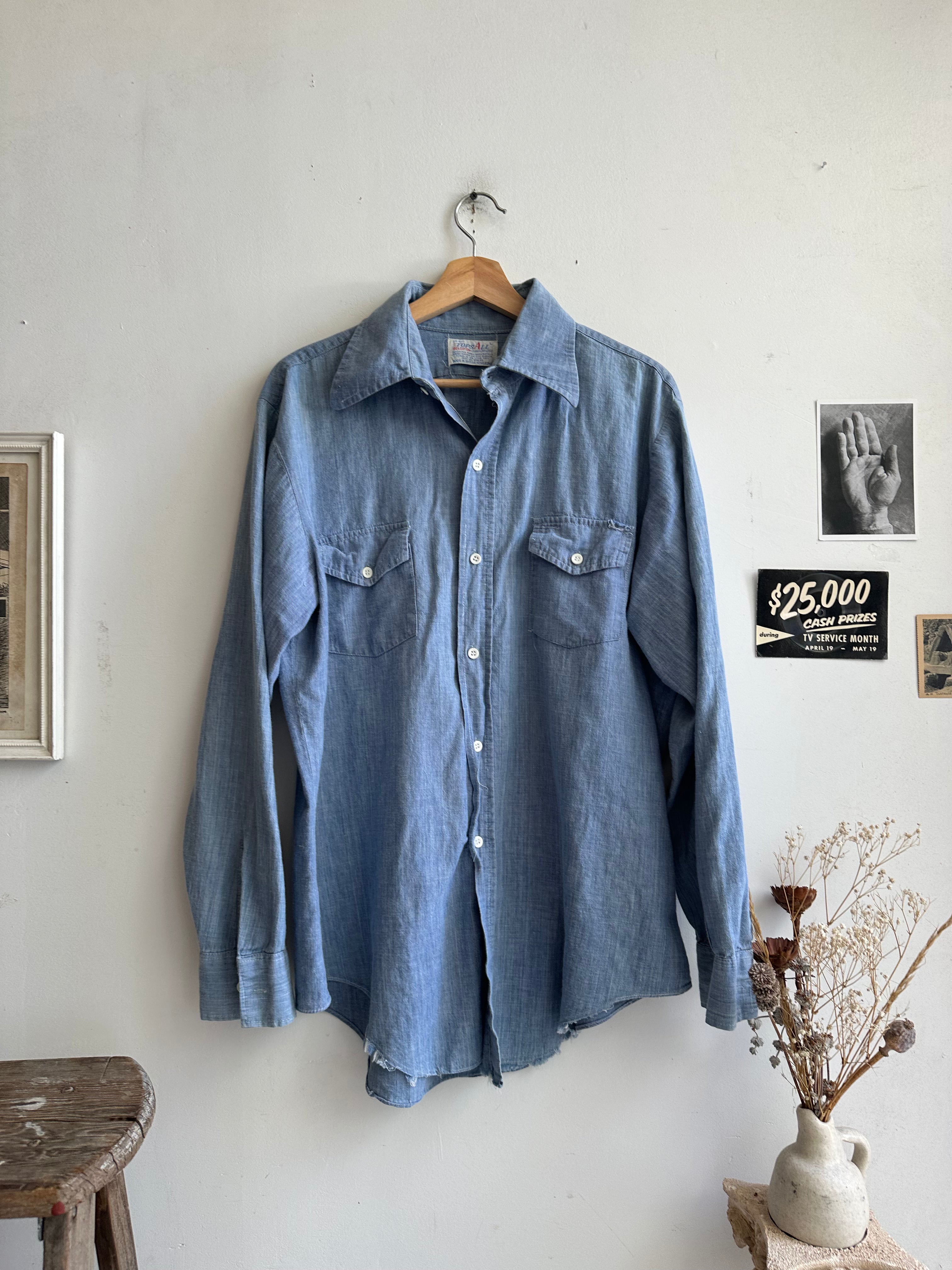 1970s Chambray Shirt (L/XL)