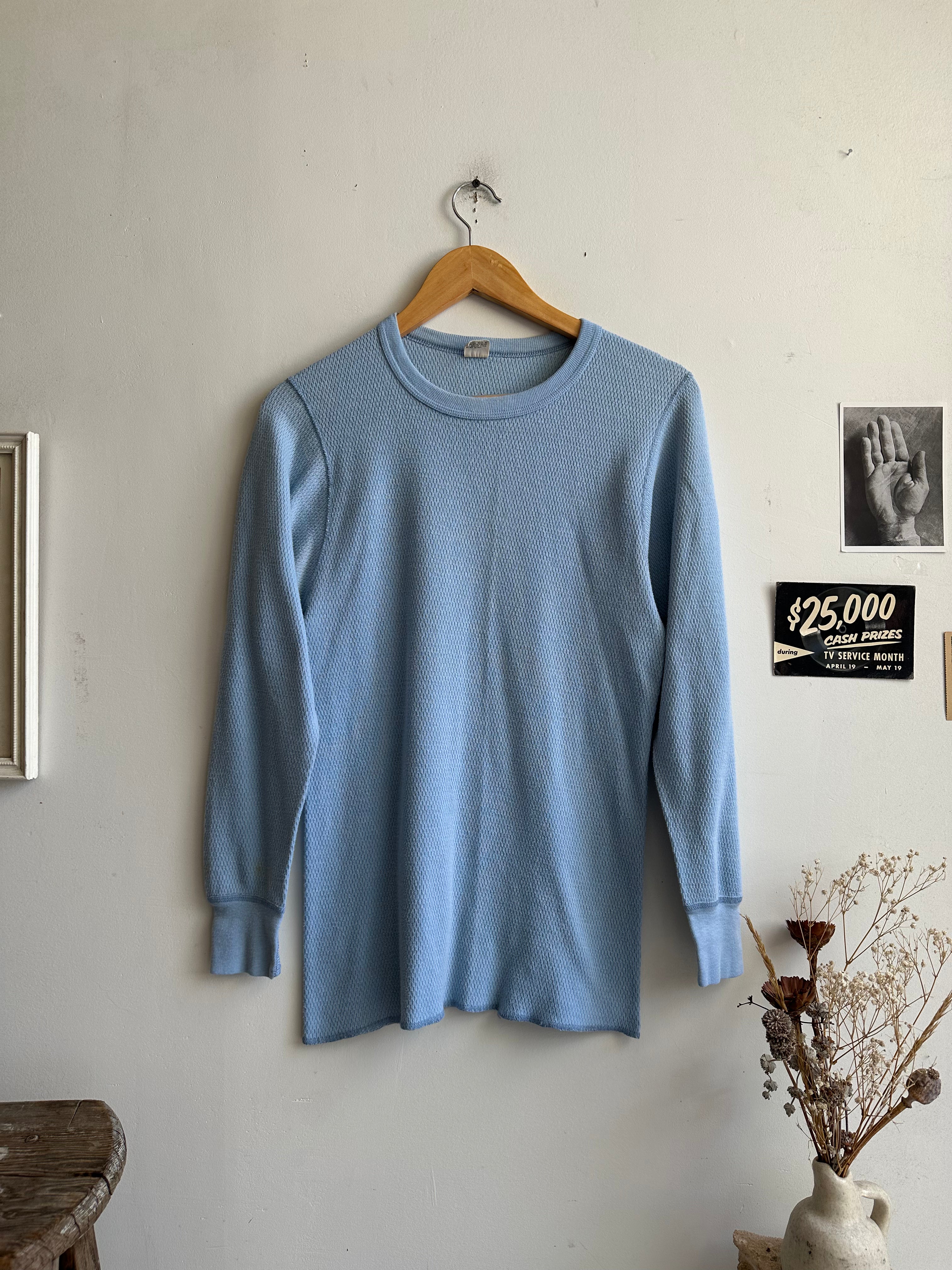1970s Baby Blue Thermal (M/L)