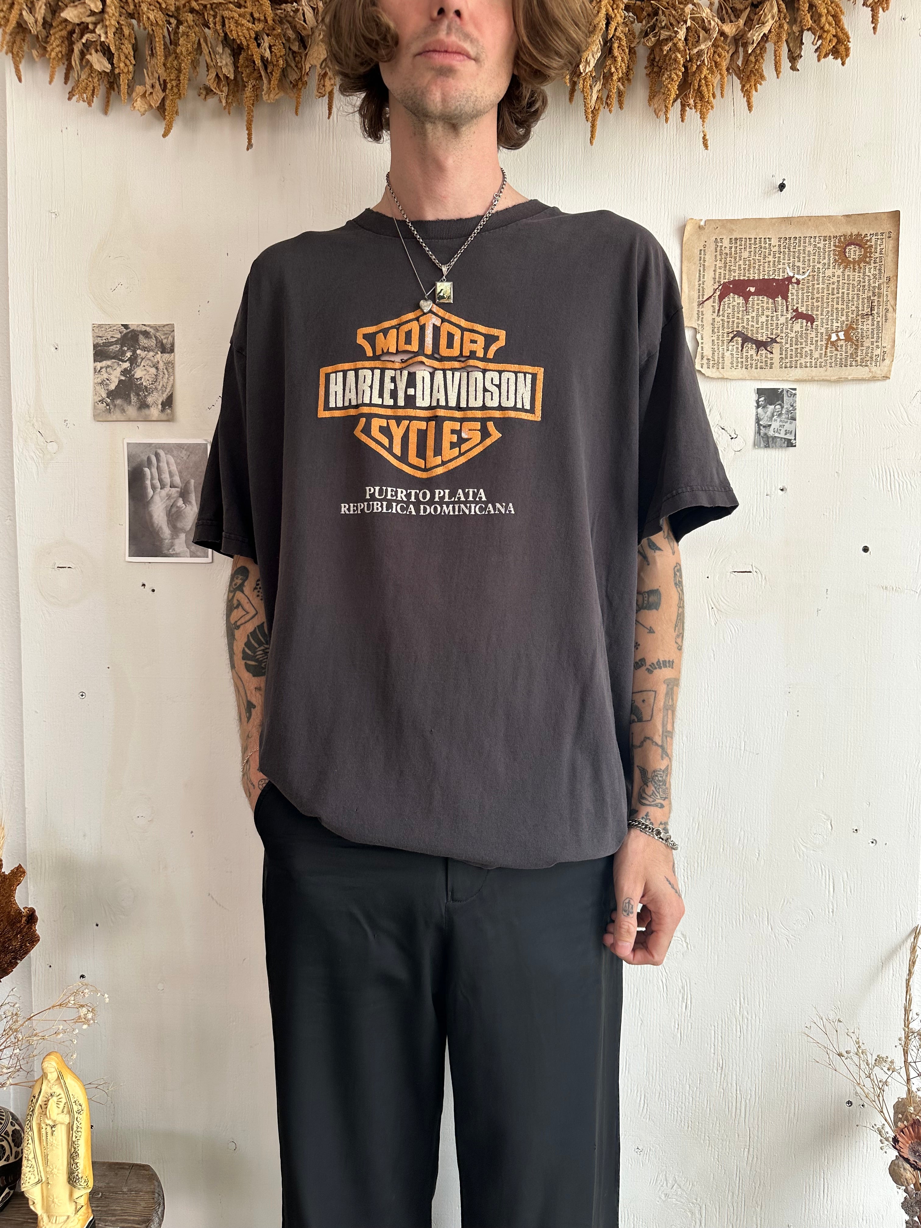 1990s Well Worn Harley Davidson T-Shirt (Boxy XL)