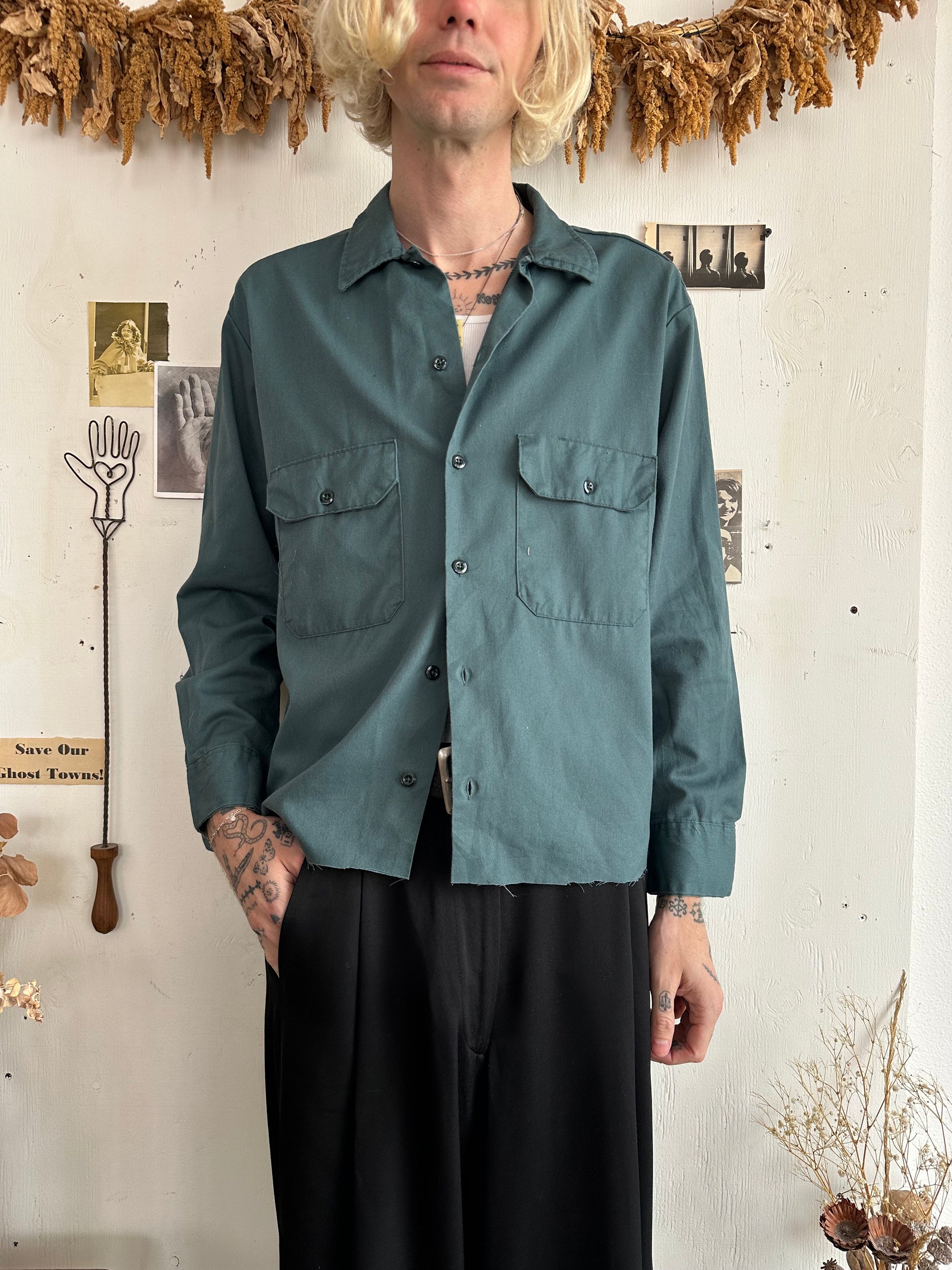 1990s Chopped Dickies Work Shirt