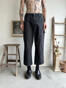 1990s Black Dickies Cropped Carpenter Pants (34 x 27)