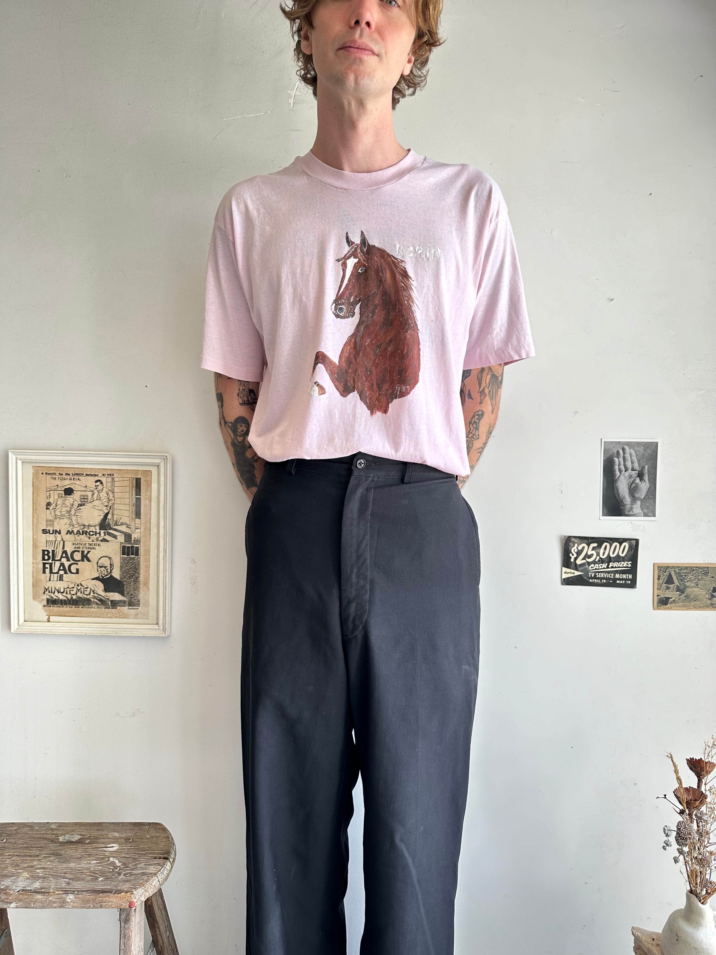 1989 Hand-drawn Horse Tee (XL)