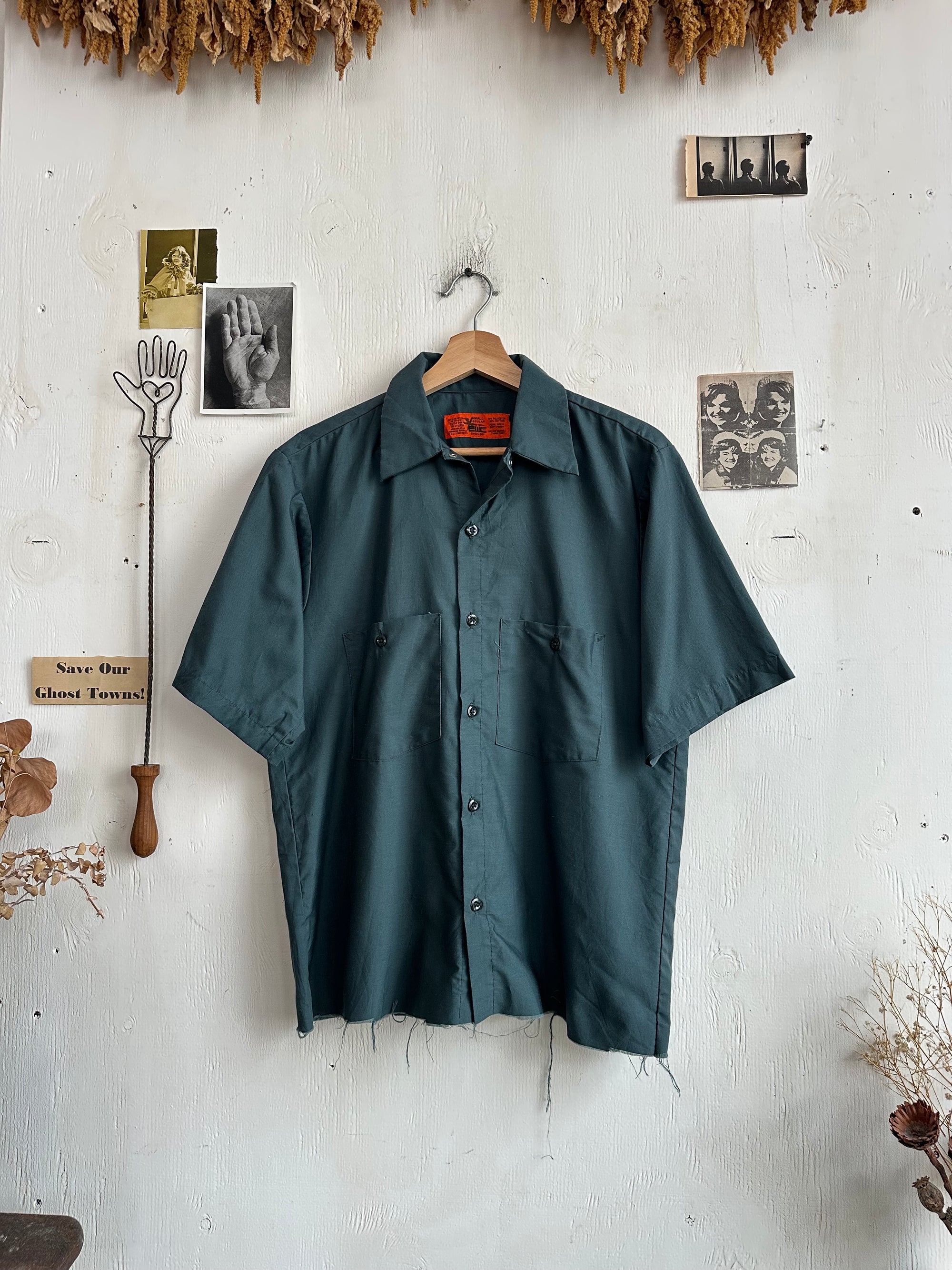 1970s Chopped Short Sleeve Work Shirt