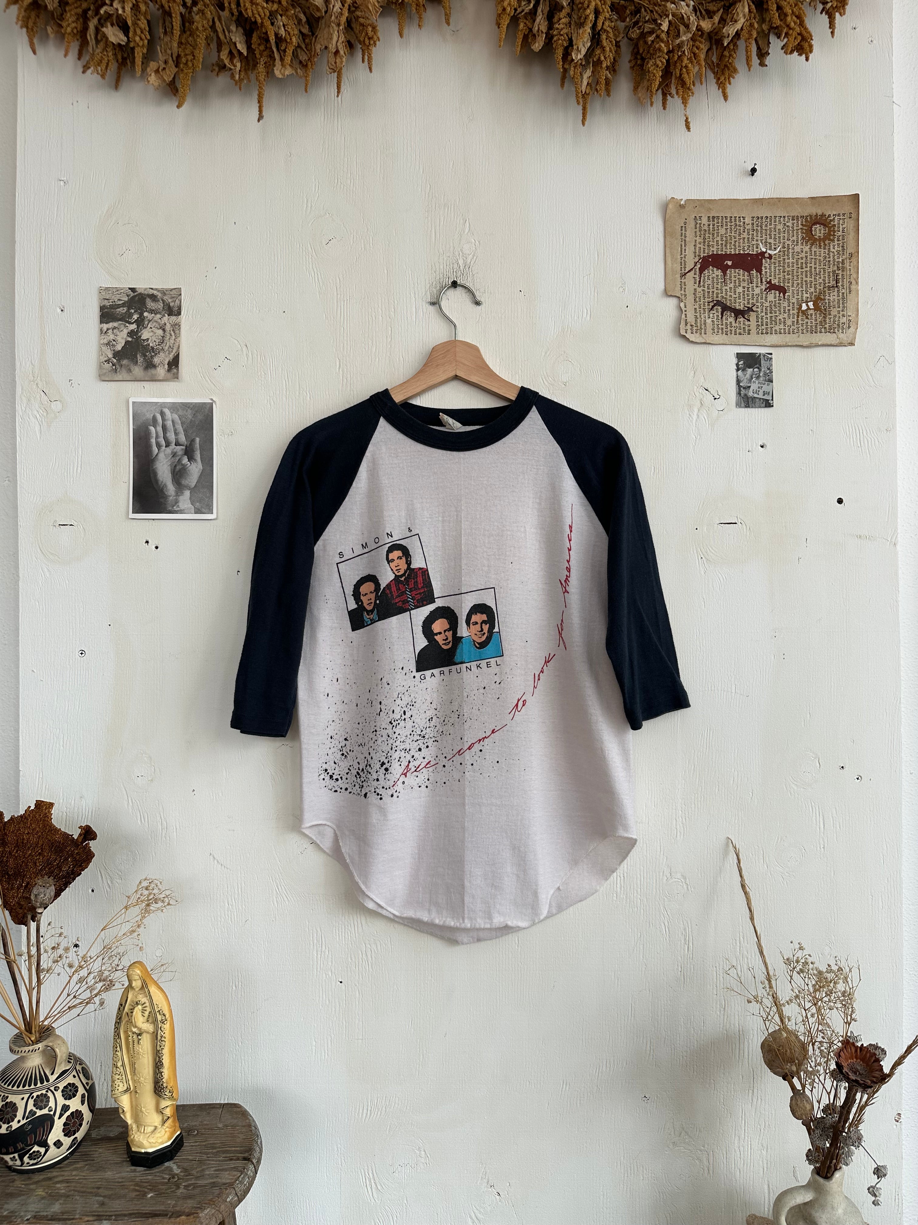 1980s Simon And Garfunkel Baseball Tee (S/M)