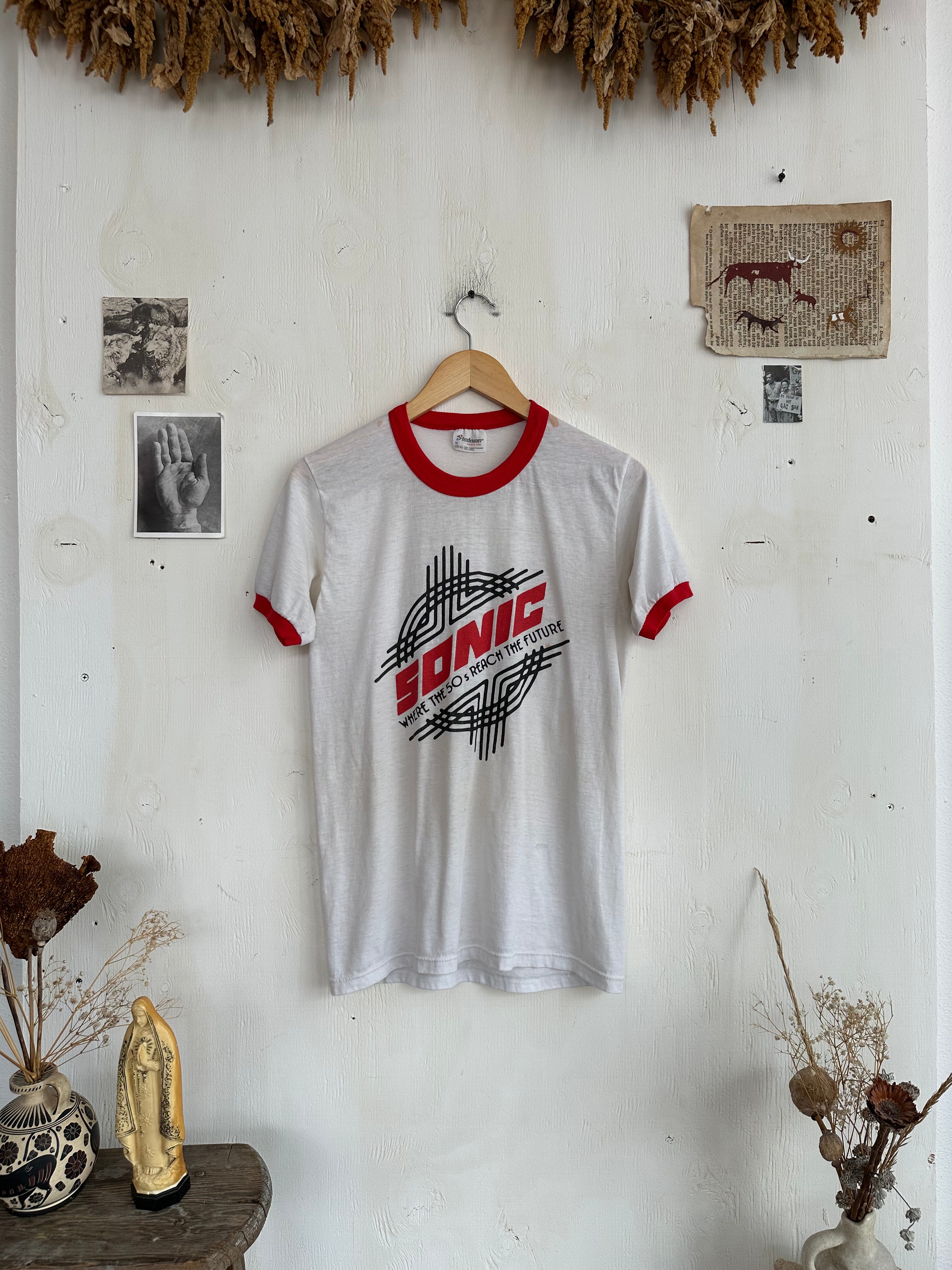 1970s Paper Thin Sonic T-Shirt (M)