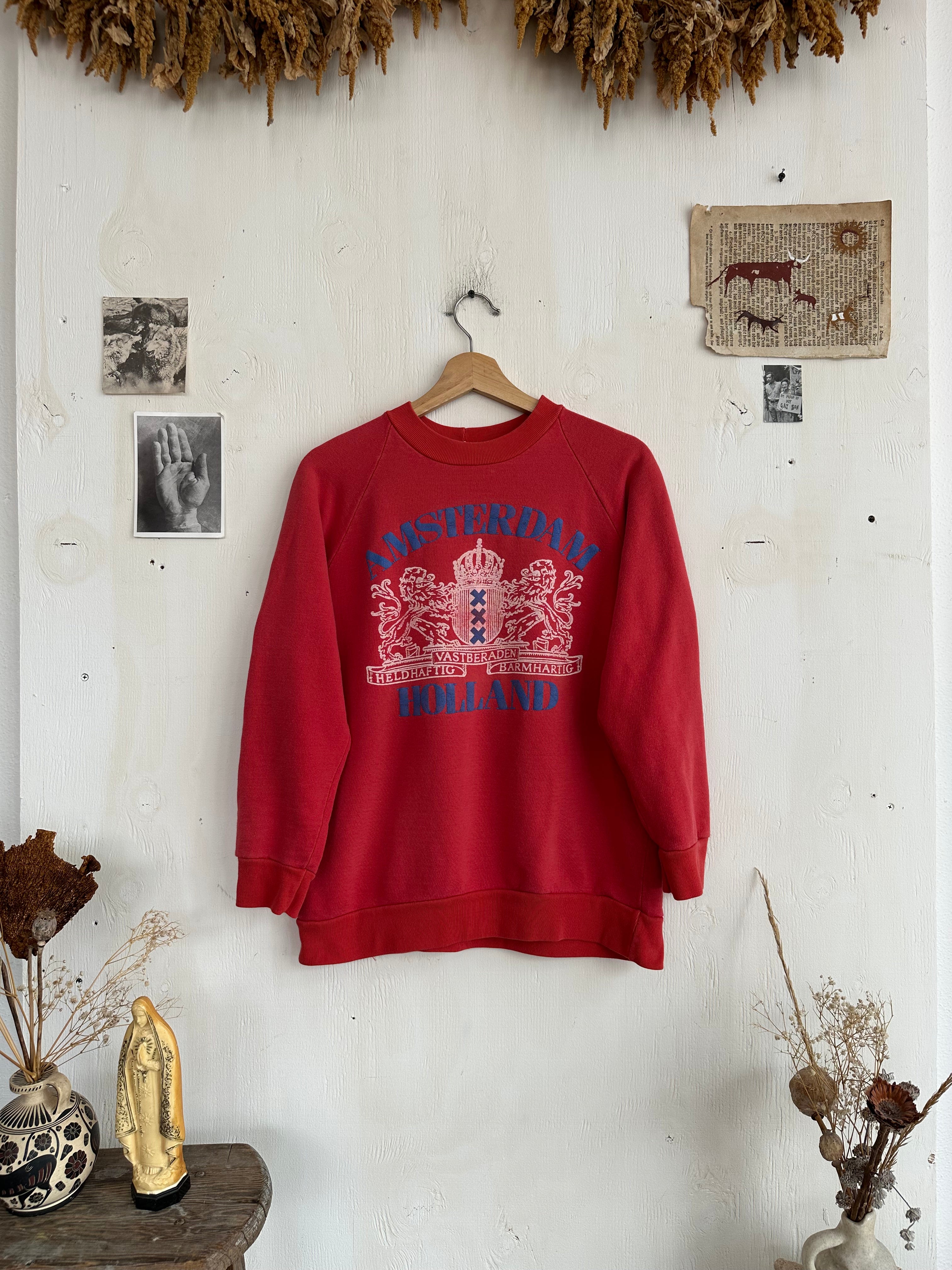1980s Sun Faded Amsterdam Sweatshirt (M)