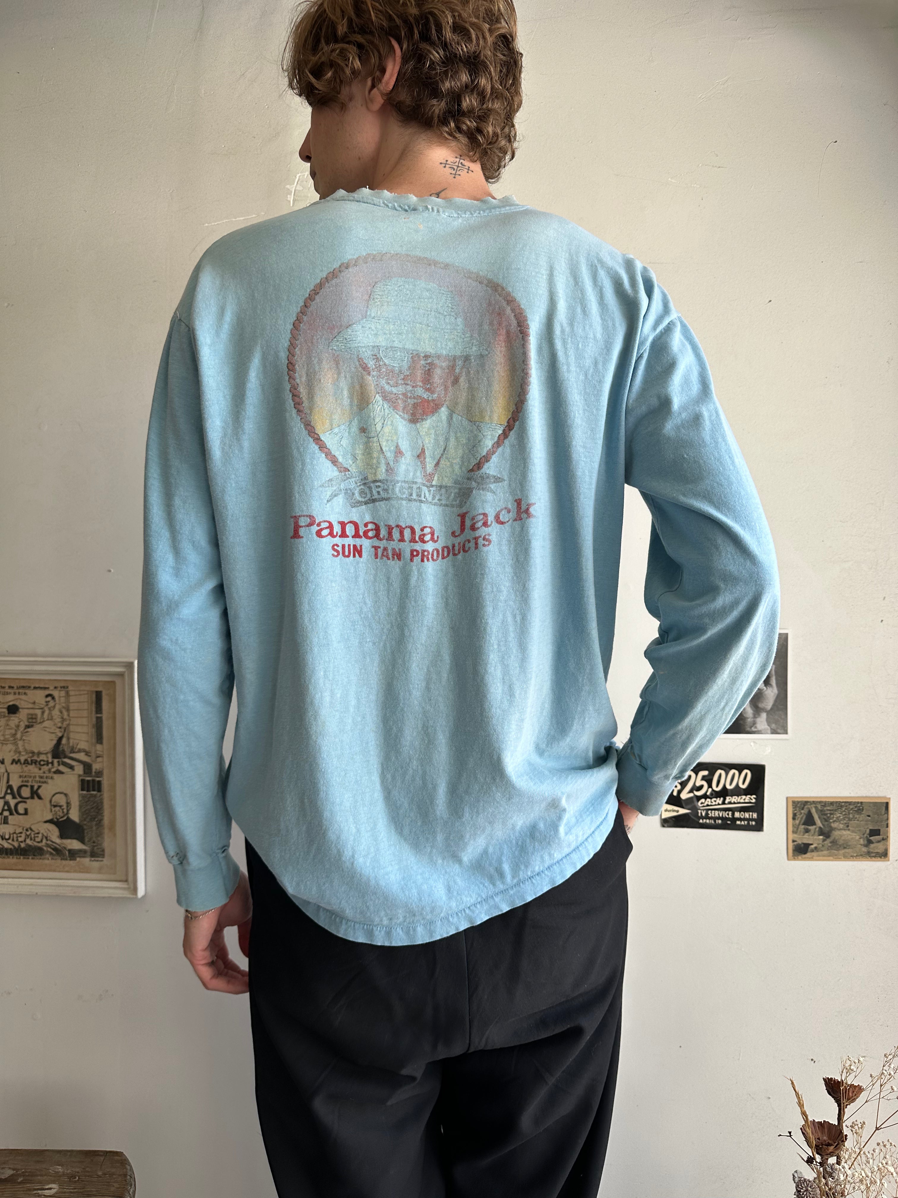 1980s Sunfaded Panama Jack Long Sleeve (XL)