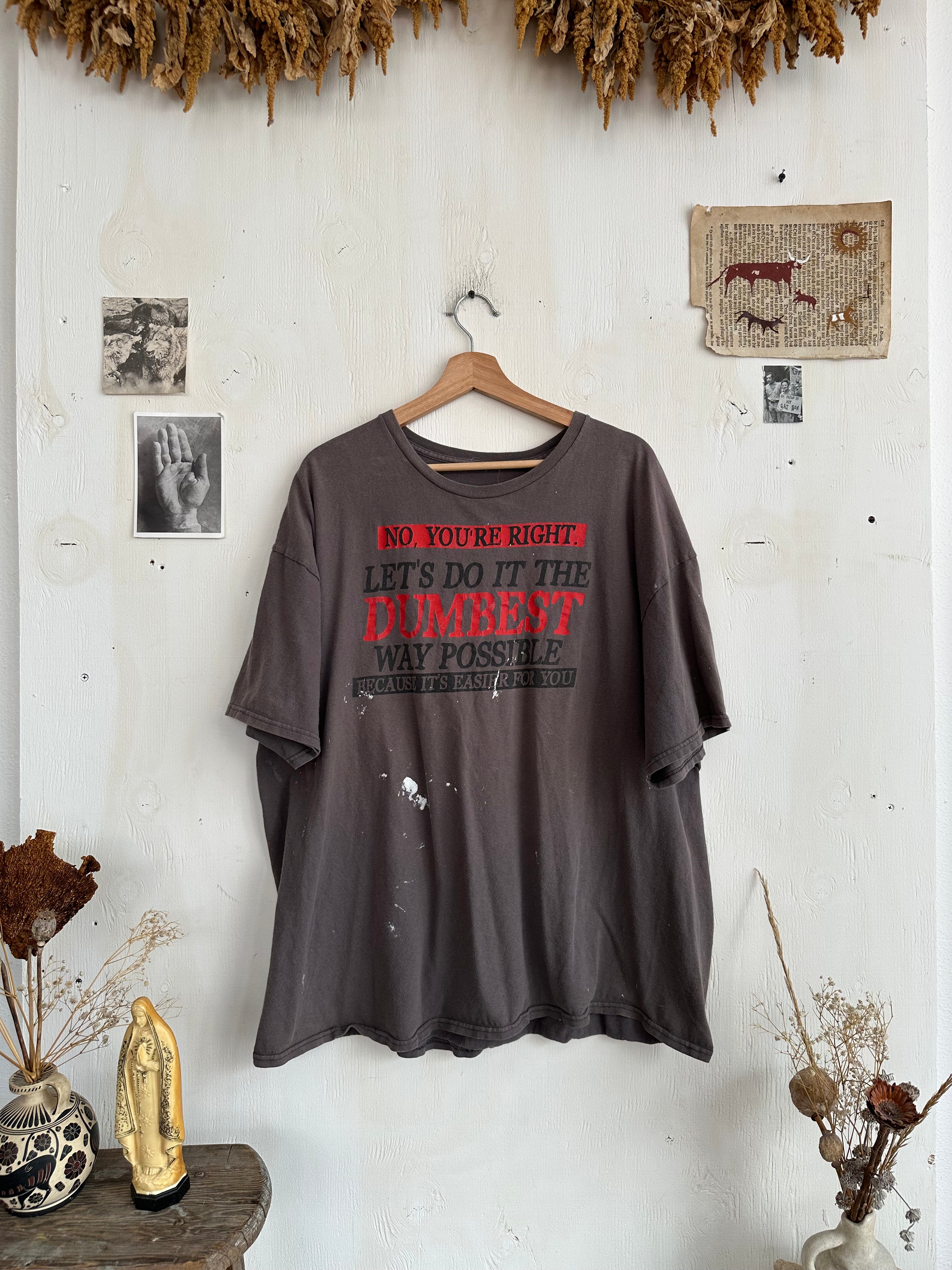 2000s Thrashed Dumbest Way Possible T-Shirt (Boxy XL)