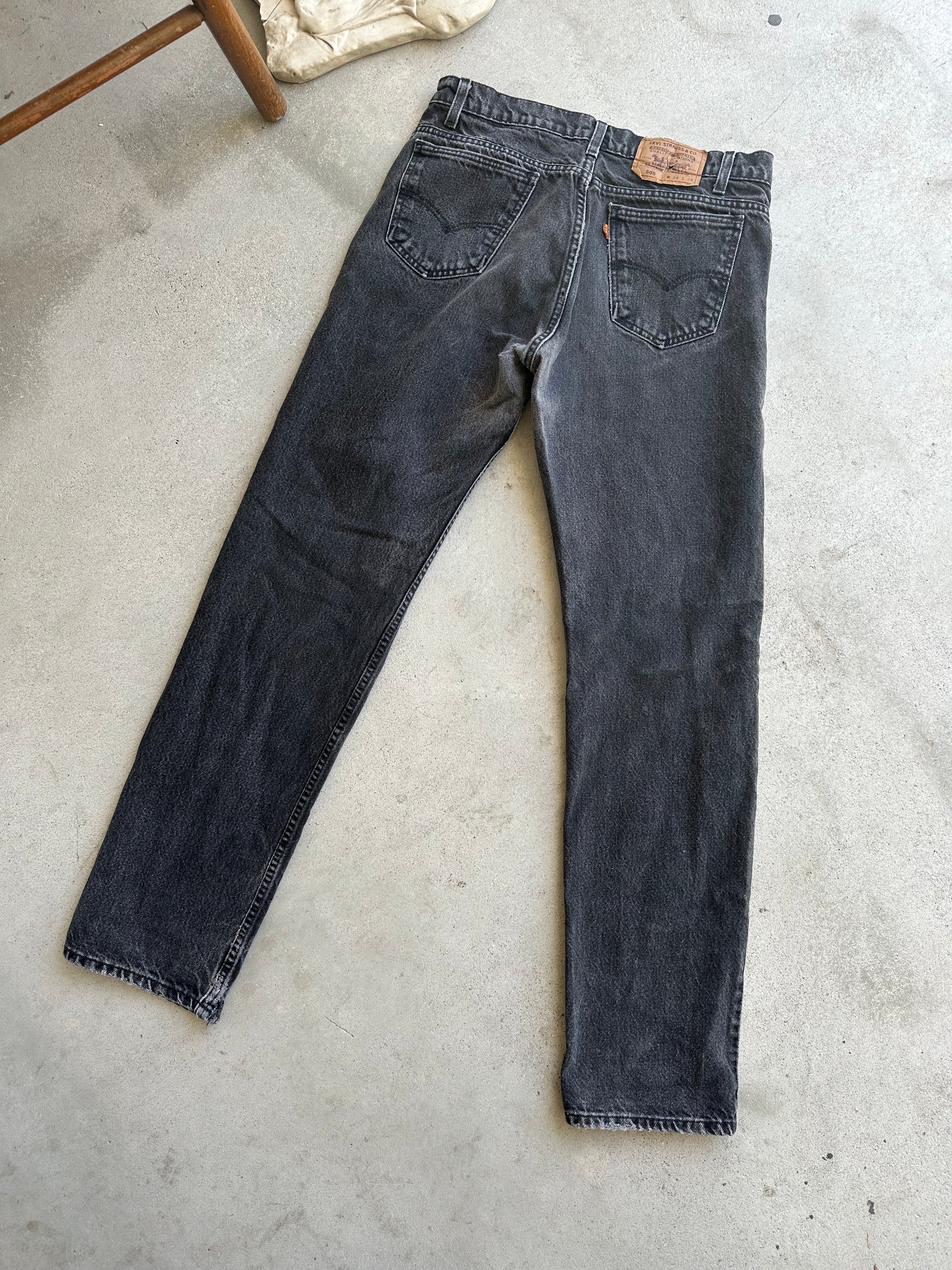 1980s Orange Tab Levi's 505 (33 x 33)