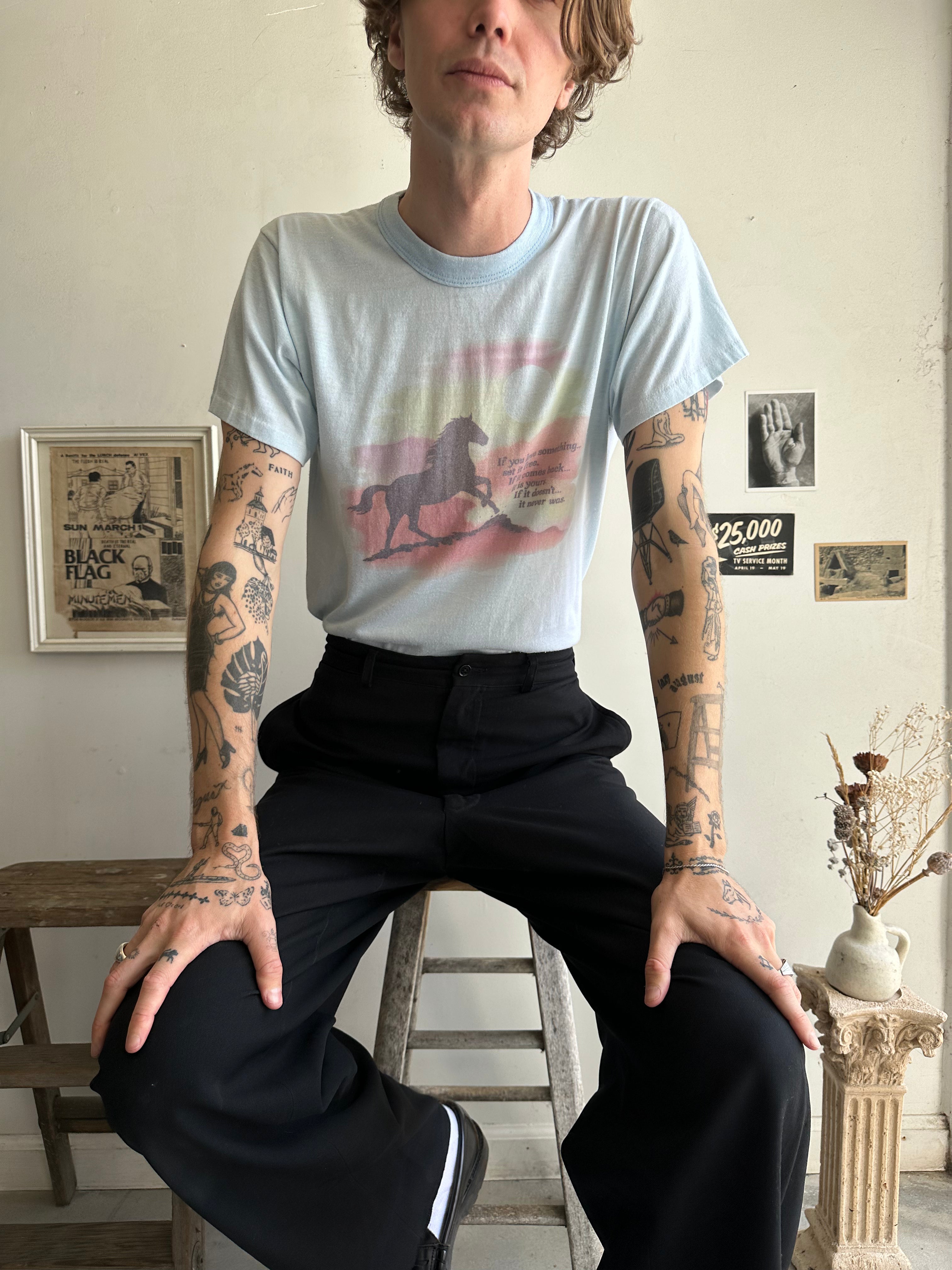 1980s Homemade “Set It Free” Tee (M)