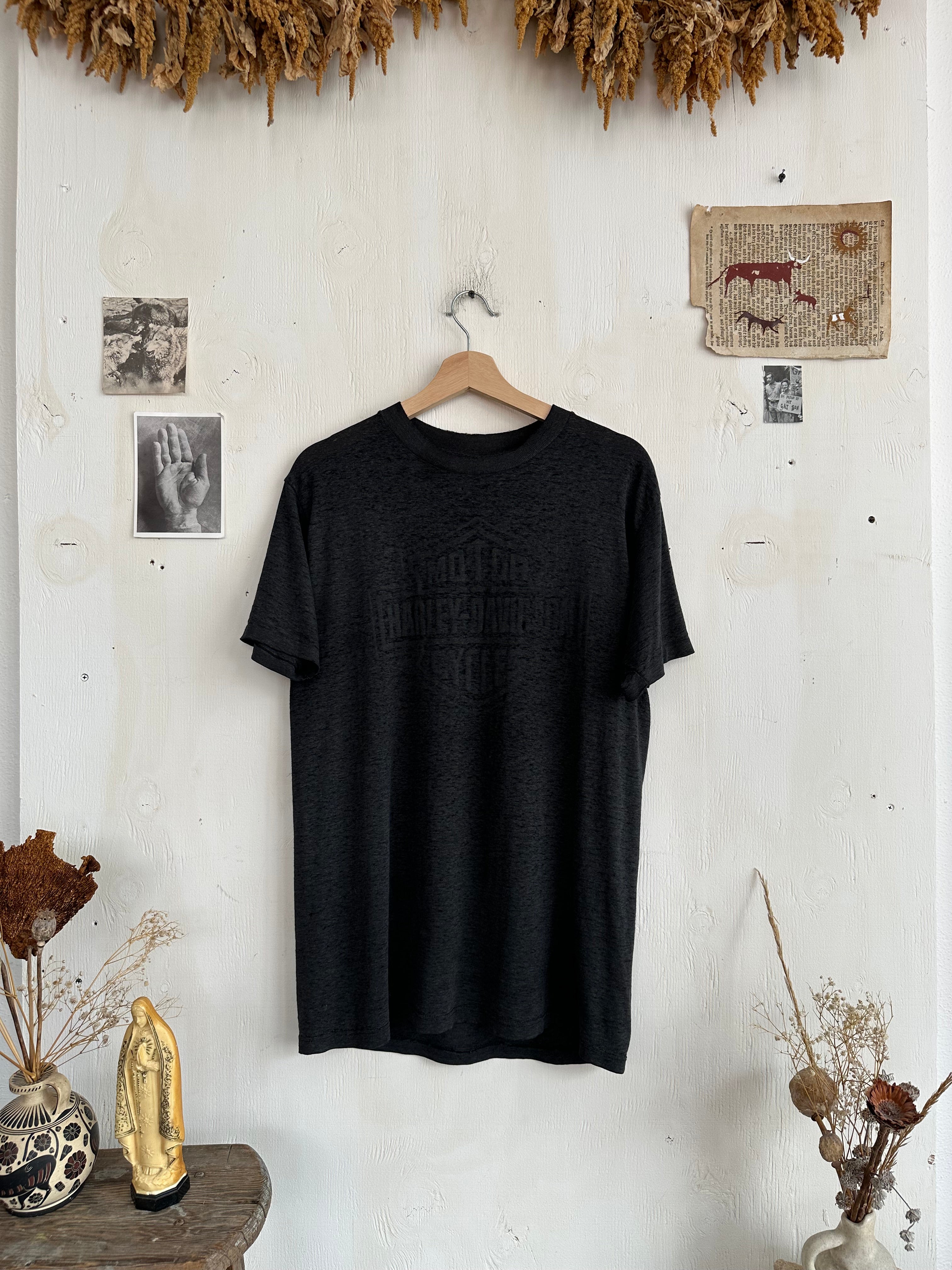1980s Paper Thin Harley Davidson T-Shirt (M/L)