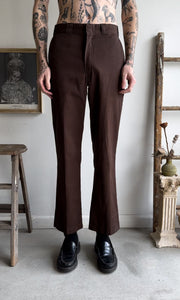 1990s Chocolate Brown Dickies Trousers (31/31)