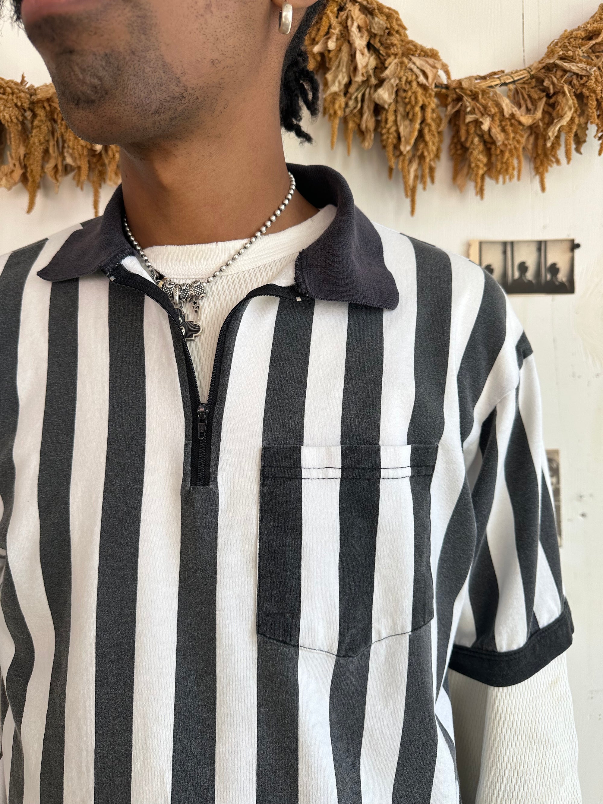 1980s Ref Zip-Up Polo