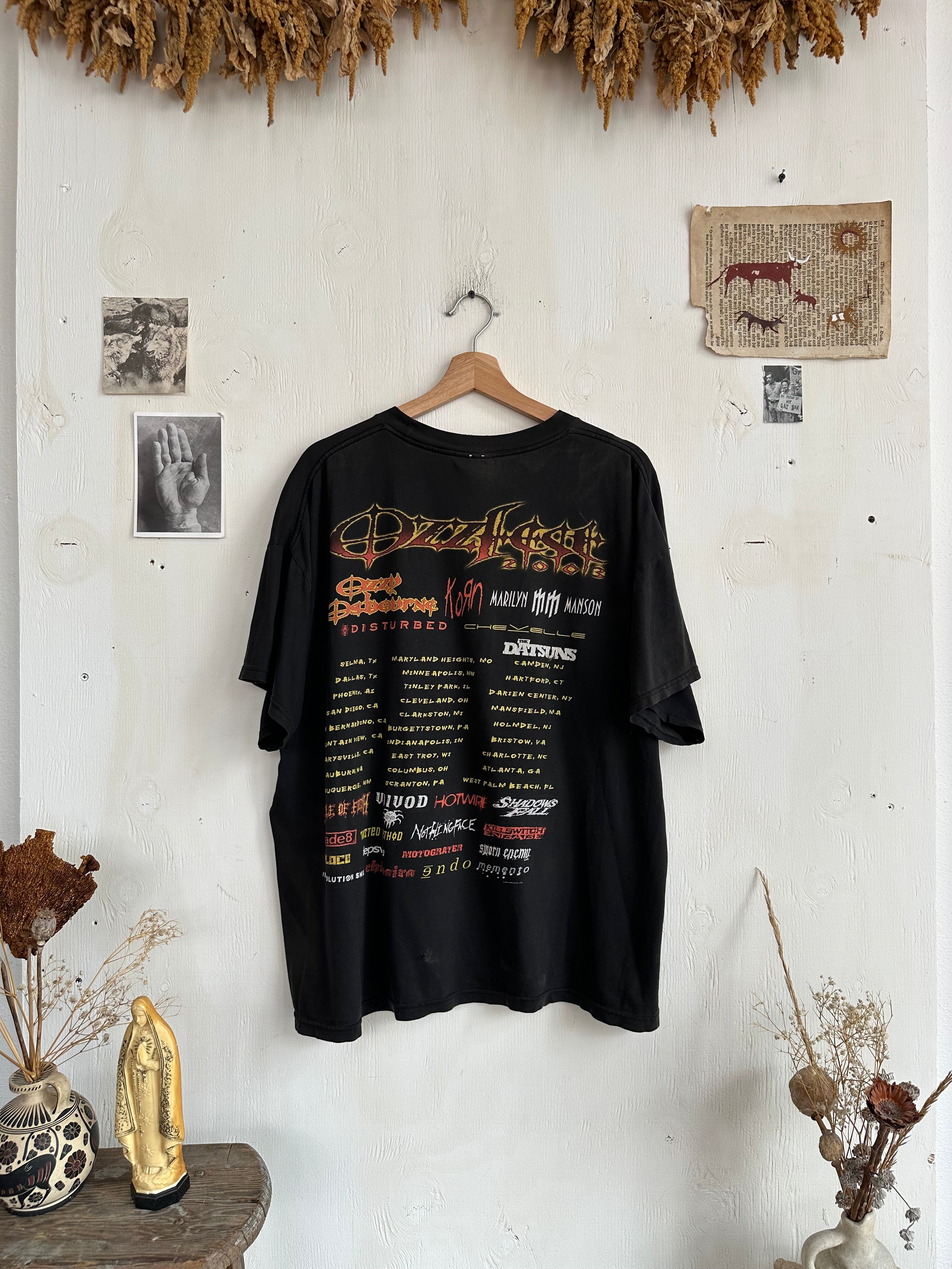 2003 Well Worn Ozzfest T-Shirt (Boxy XL)