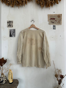 1940s Thrashed and Repaired Sweater W/ Religious Pendants (M/L)