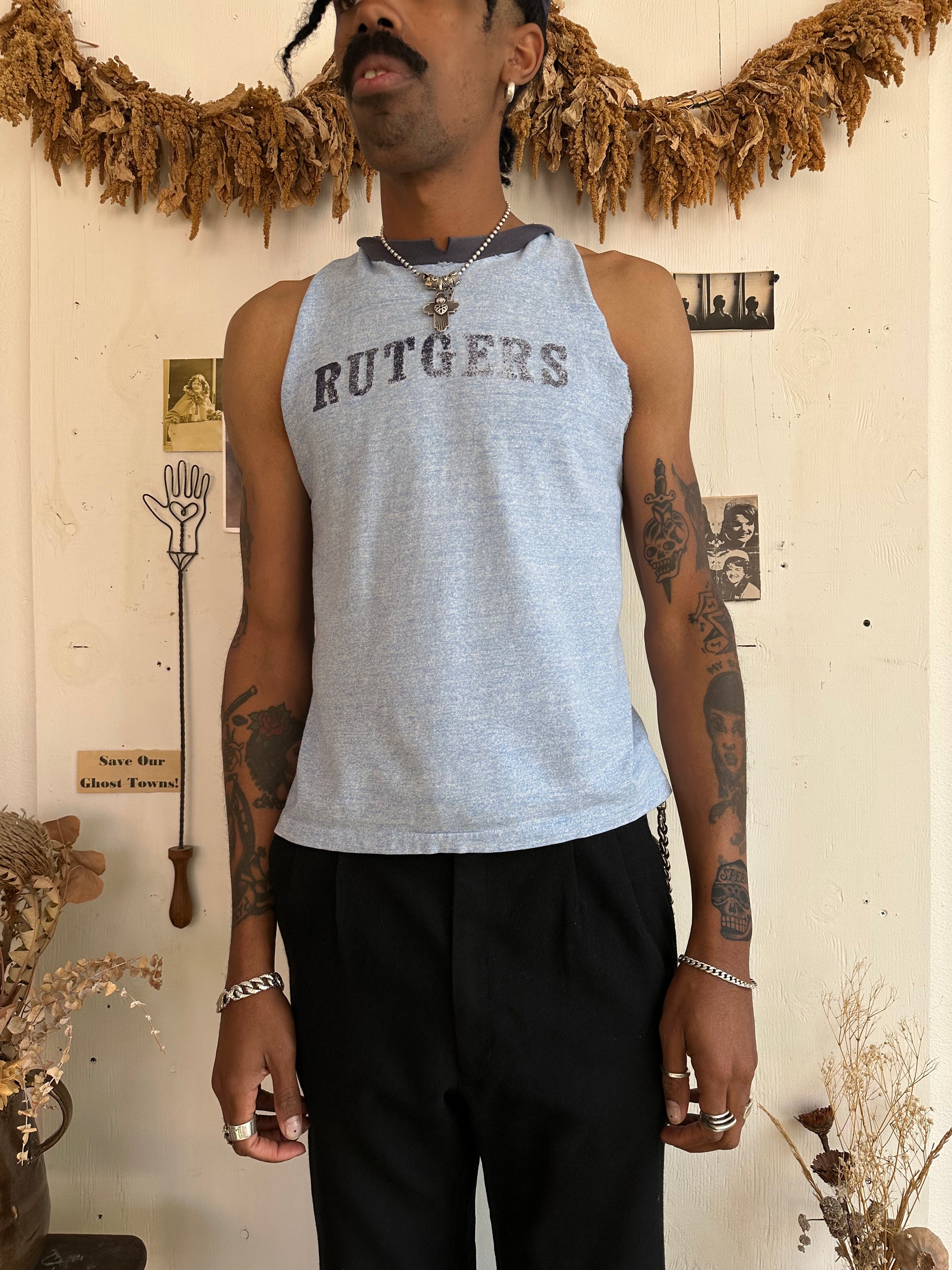 1980s Chopped Rutgers Muscle Tee