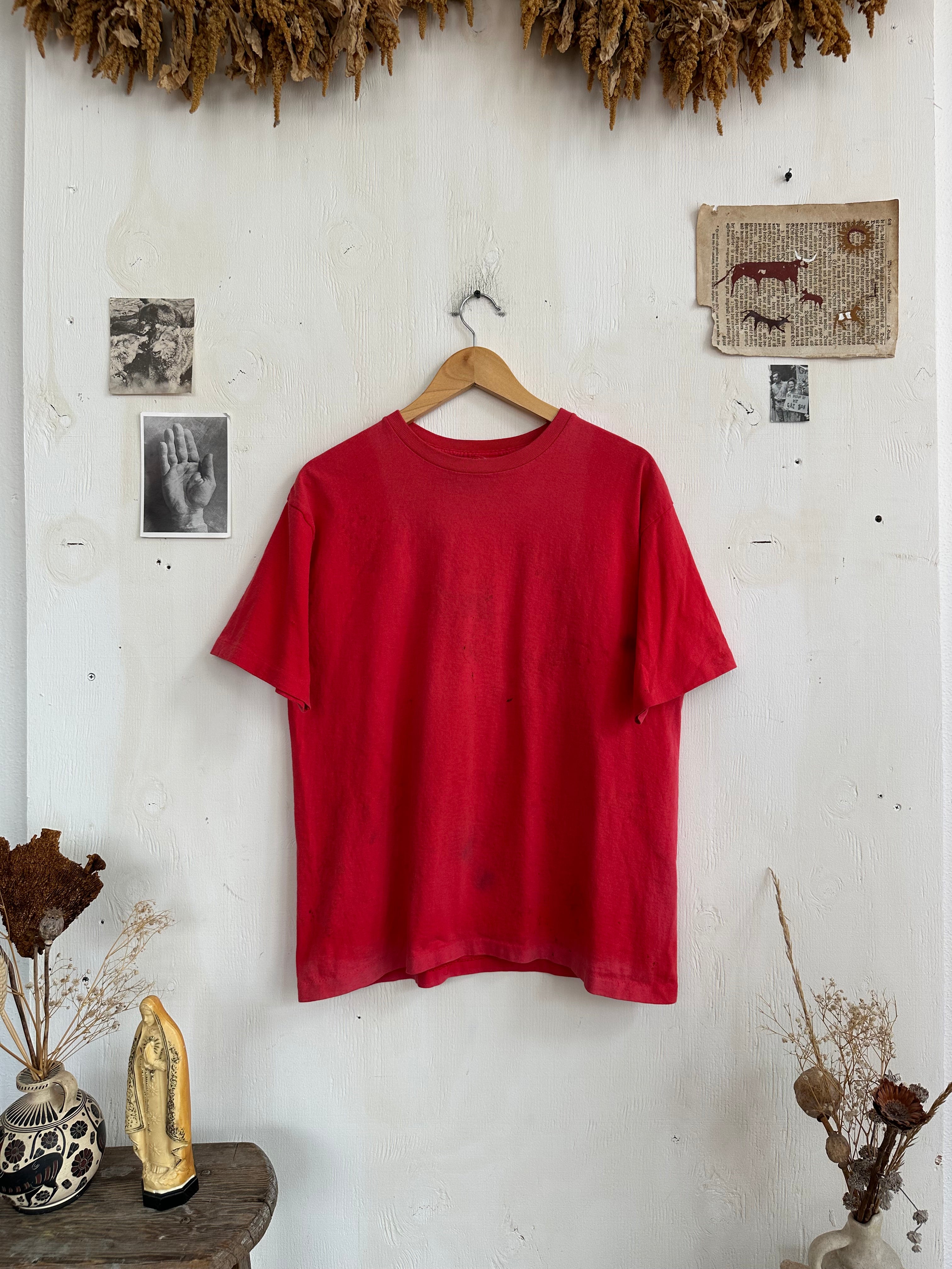 1980s Well Worn Red Blank (M/L)
