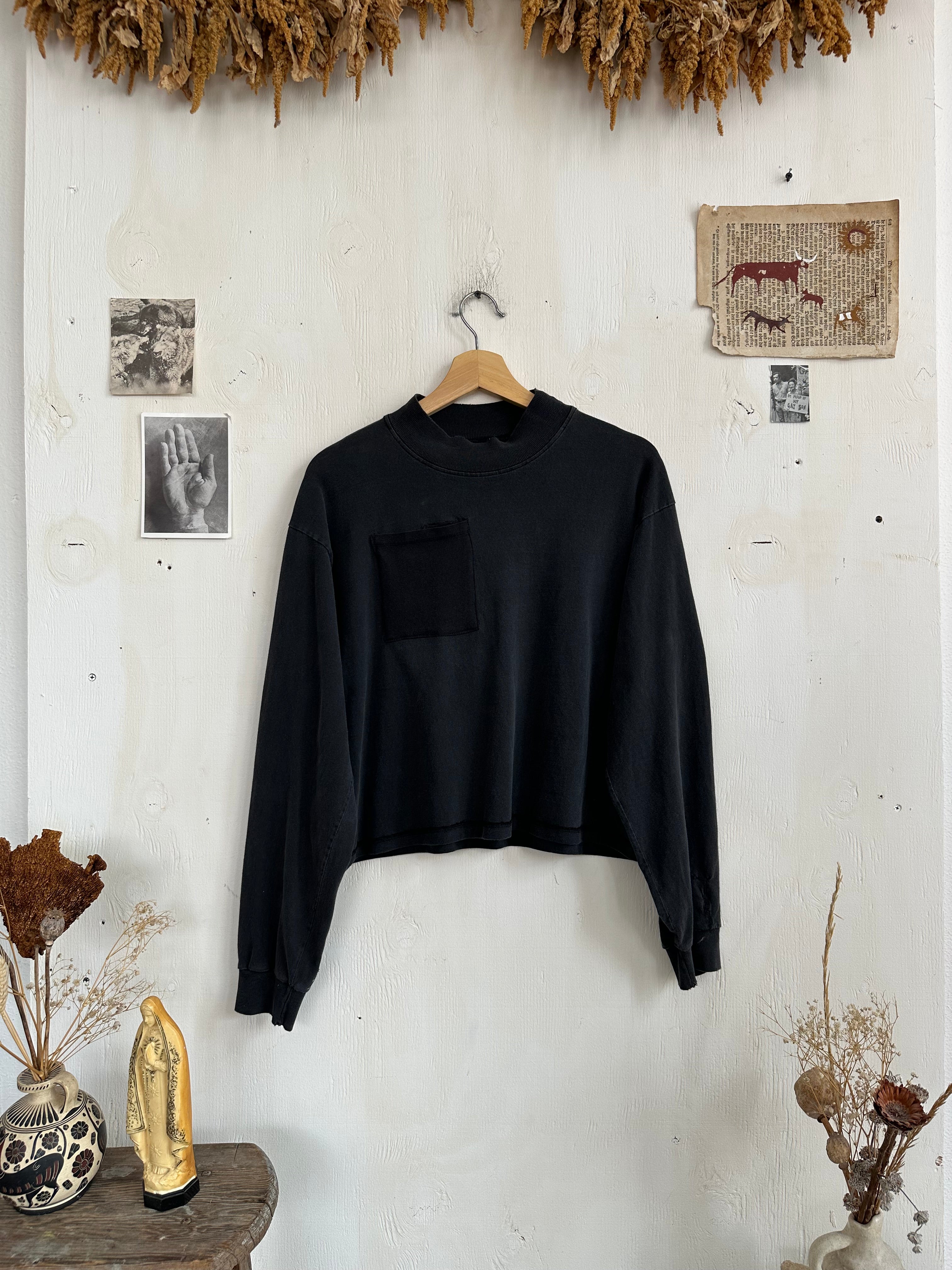 1980s Hand Repaired + Hemmed Mockneck (Boxy S/M)