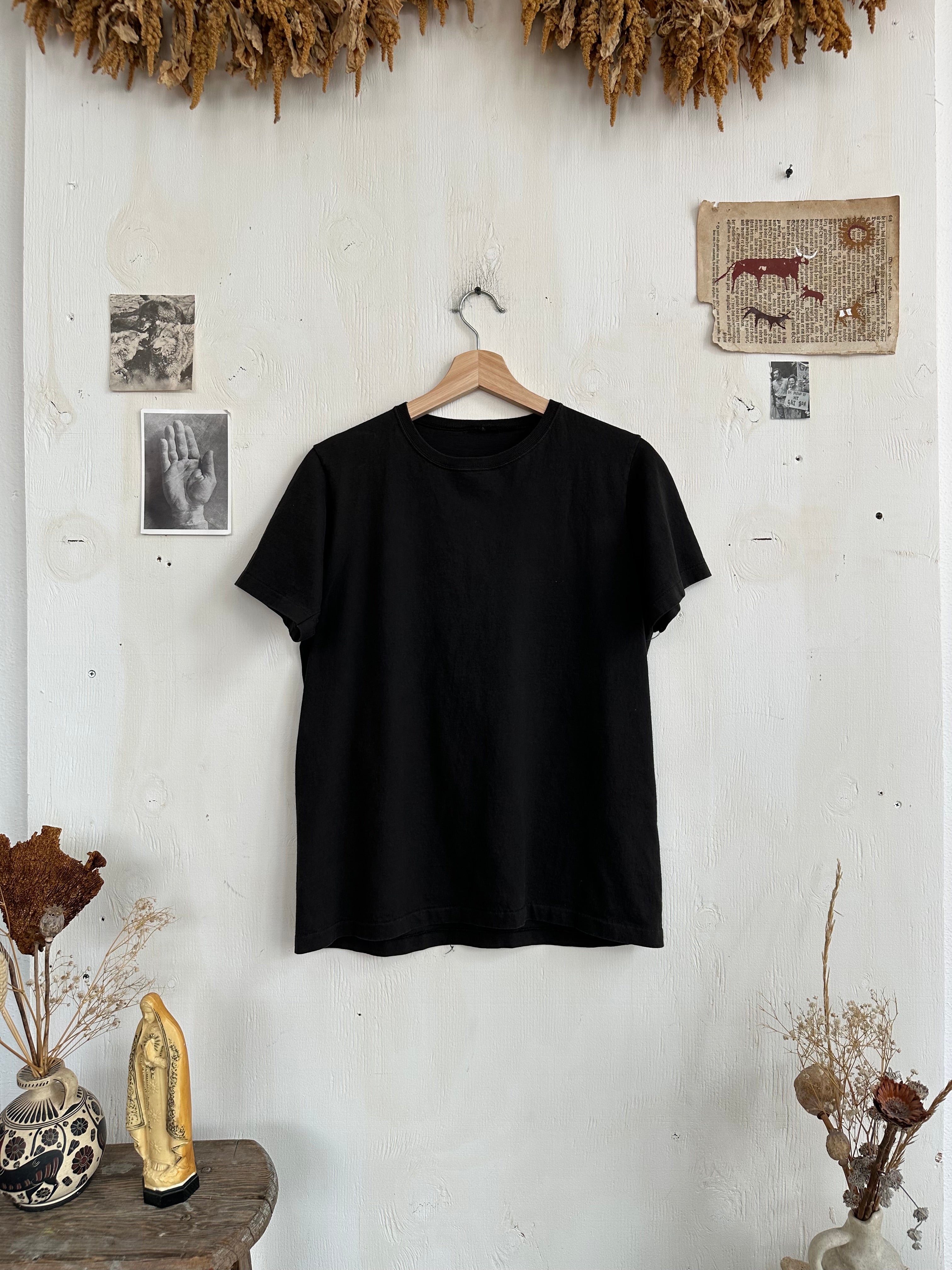 1980s Perfect Clean Faded Black Blank (M)