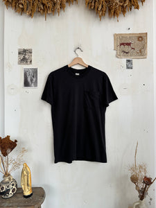 1980s Thin Black Pocket Tee (M)