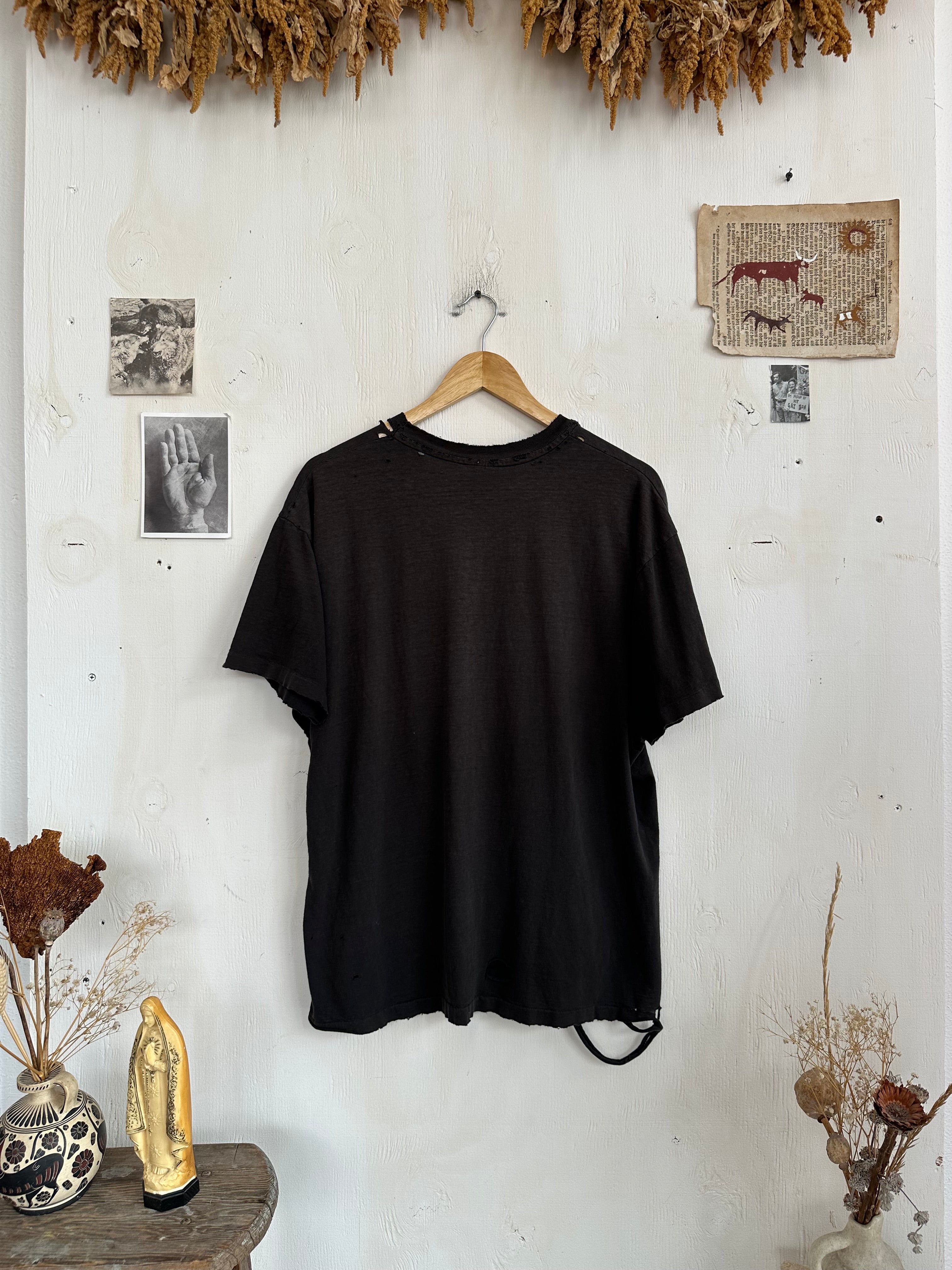 1990s Thrashed and Repaired Perfect Hanes Pocket Tee (L/XL)