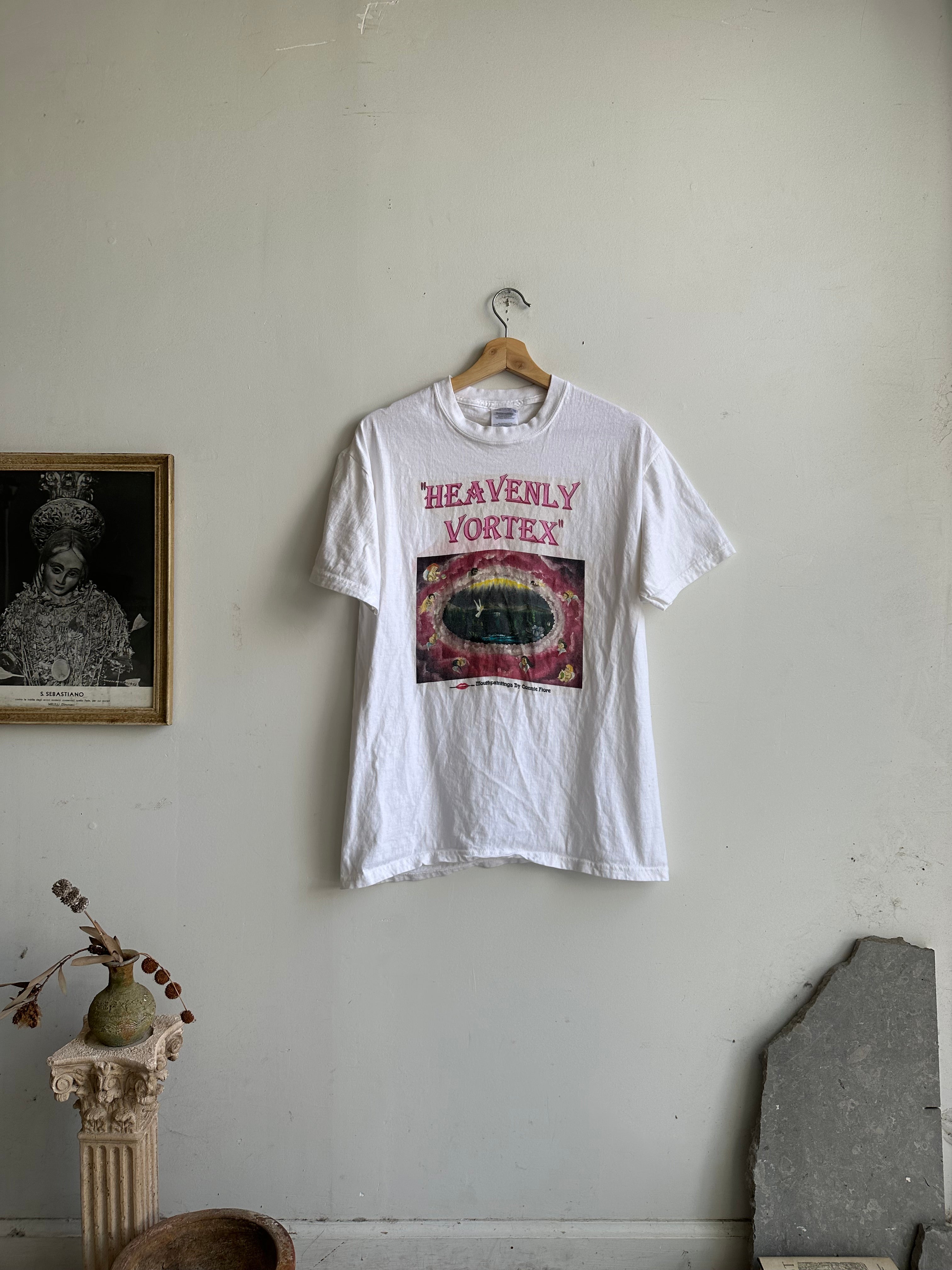 Late 1990s Early 2000s Heavenly Vortex Art Show T-Shirt (M/L)