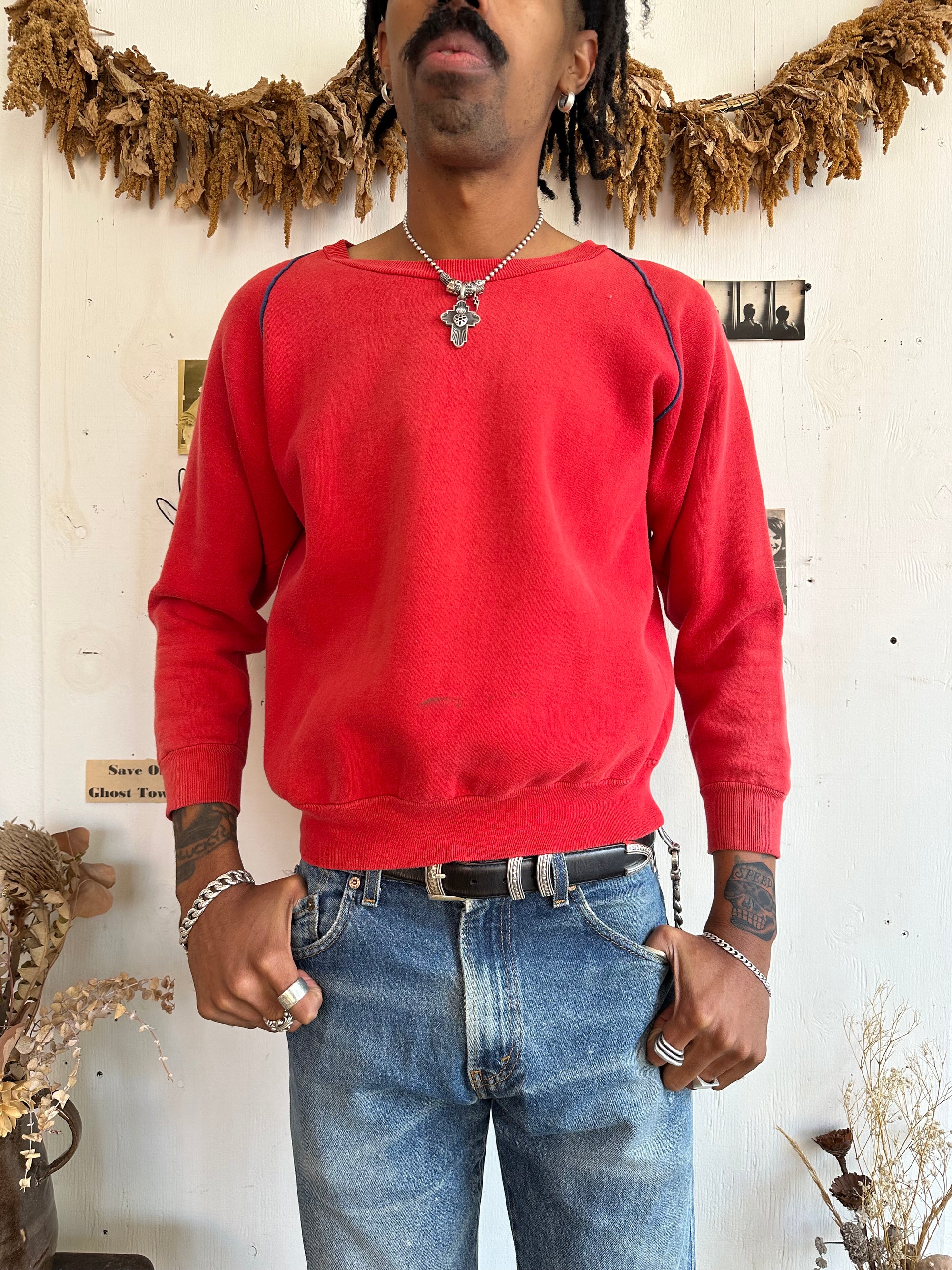 1990s Red Athletic Sweatshirt