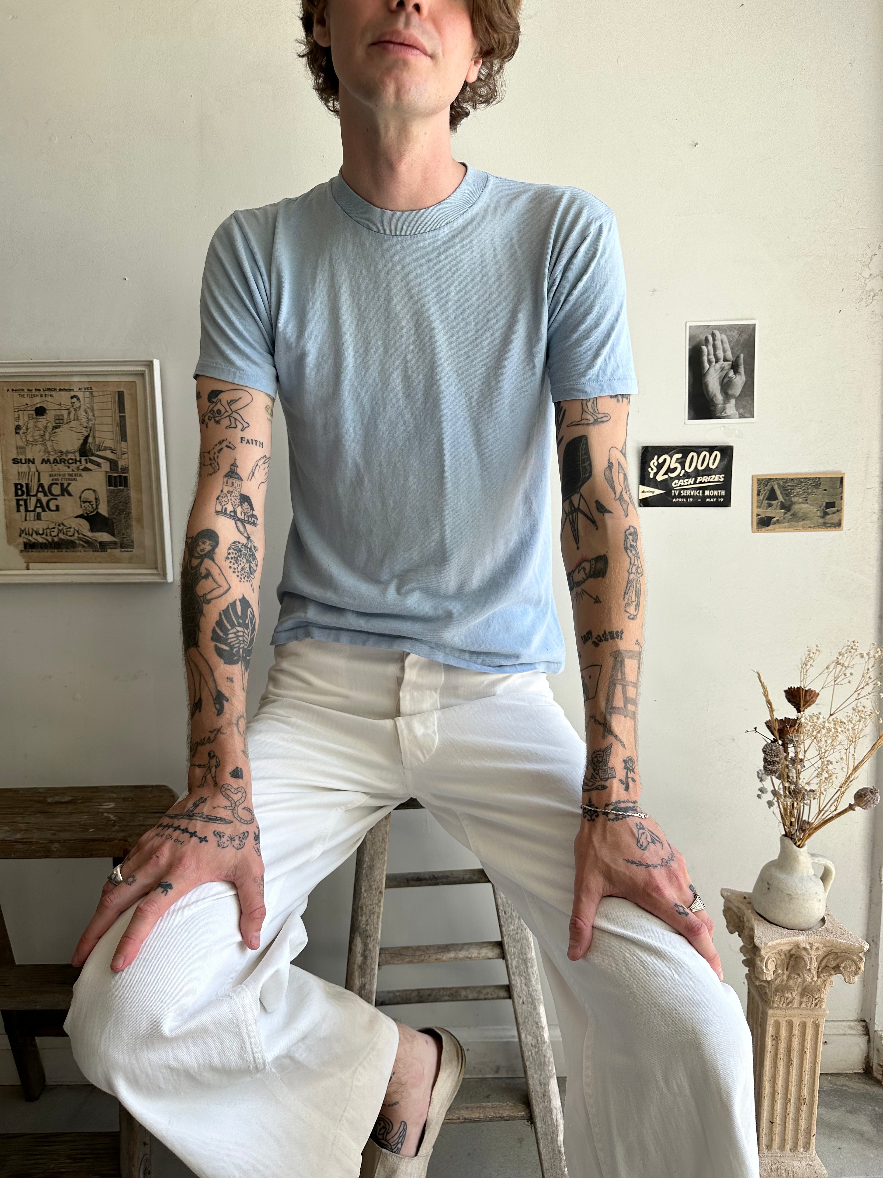 1970s Baby Blue Blank (M)