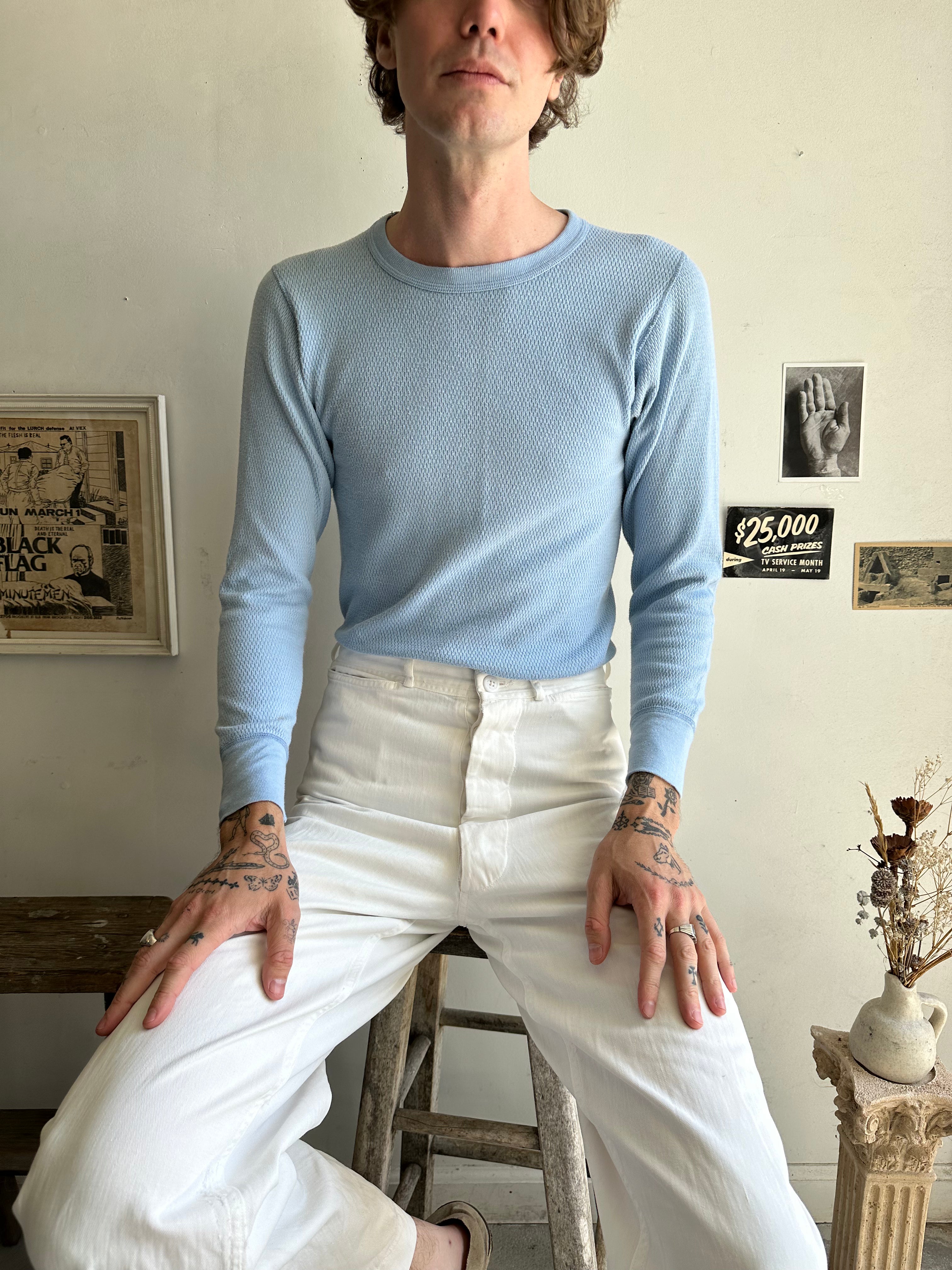 1970s Baby Blue Thermal (M/L)