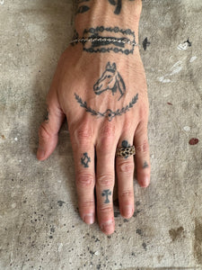 Vintage Sterling Organic Chain Ring (6.5)