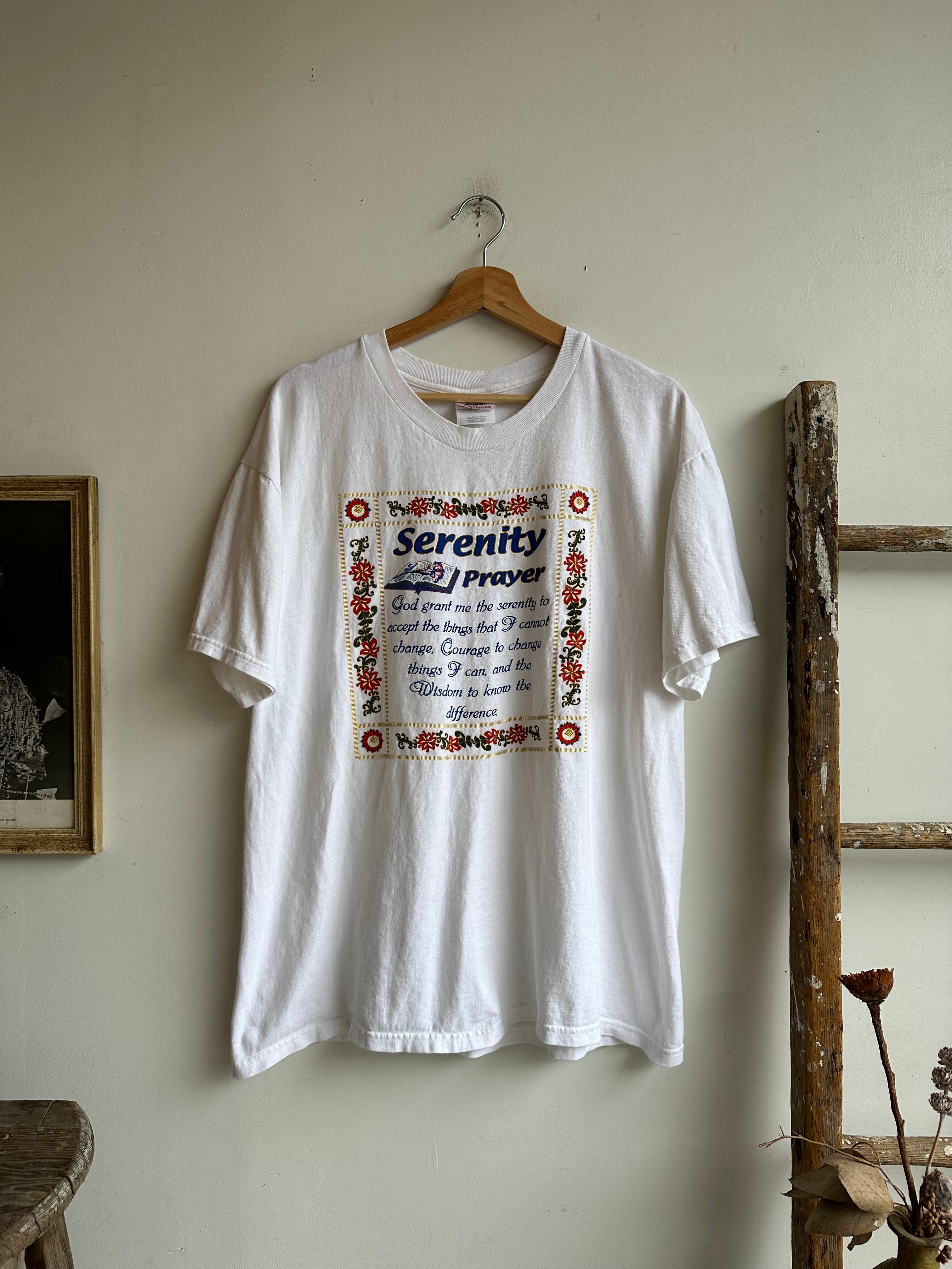 2000s Serenity Prayer T-Shirt (L)