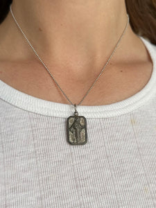 Vintage Religious Pendant Necklace (15")