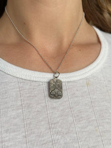 Vintage Religious Pendant Necklace (15")