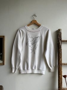 1980s Faded Pegasus Sweatshirt (M)