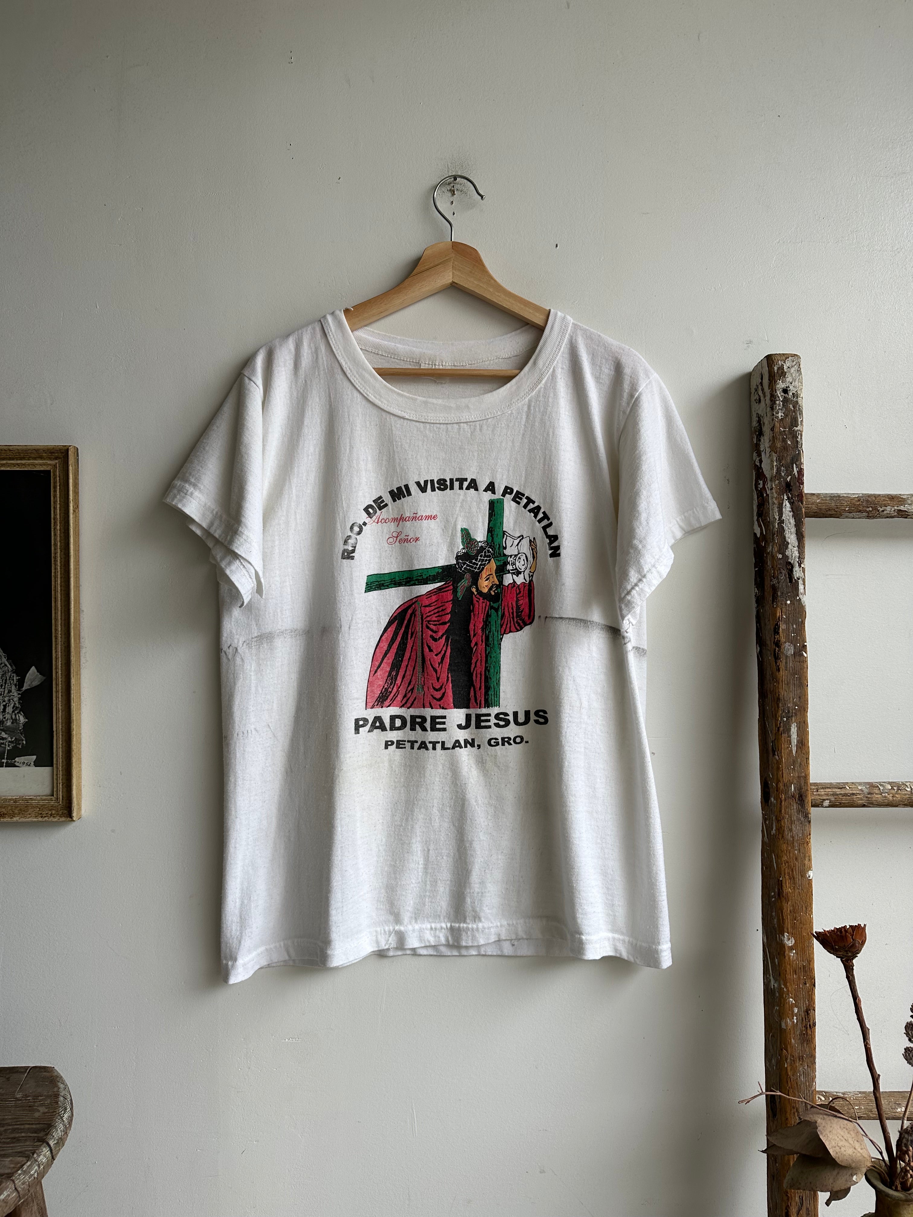 1990s Faded Padre Jesus T-Shirt (L)