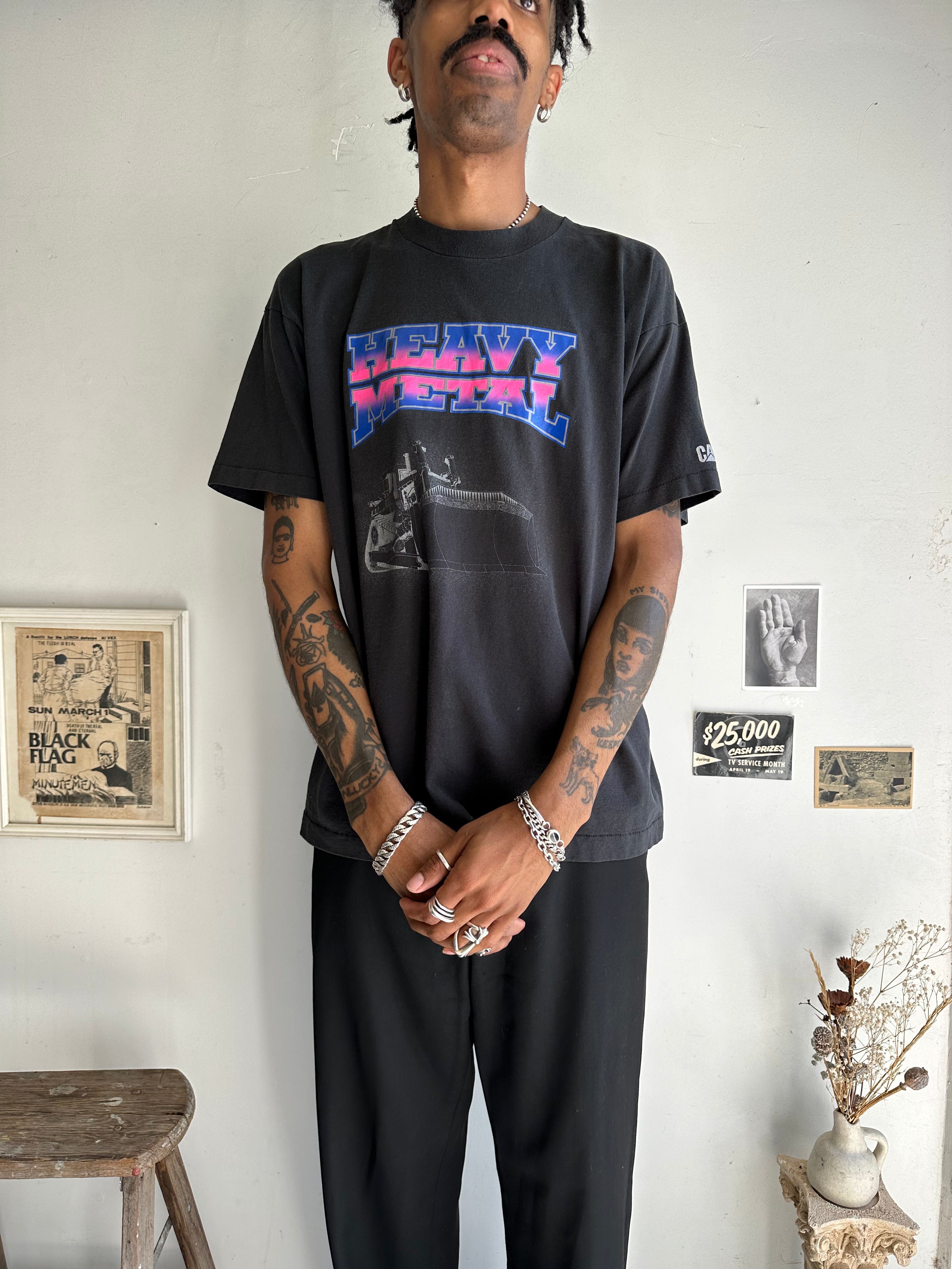 1990s Heavy Metal CAT T-Shirt (Boxy XL)
