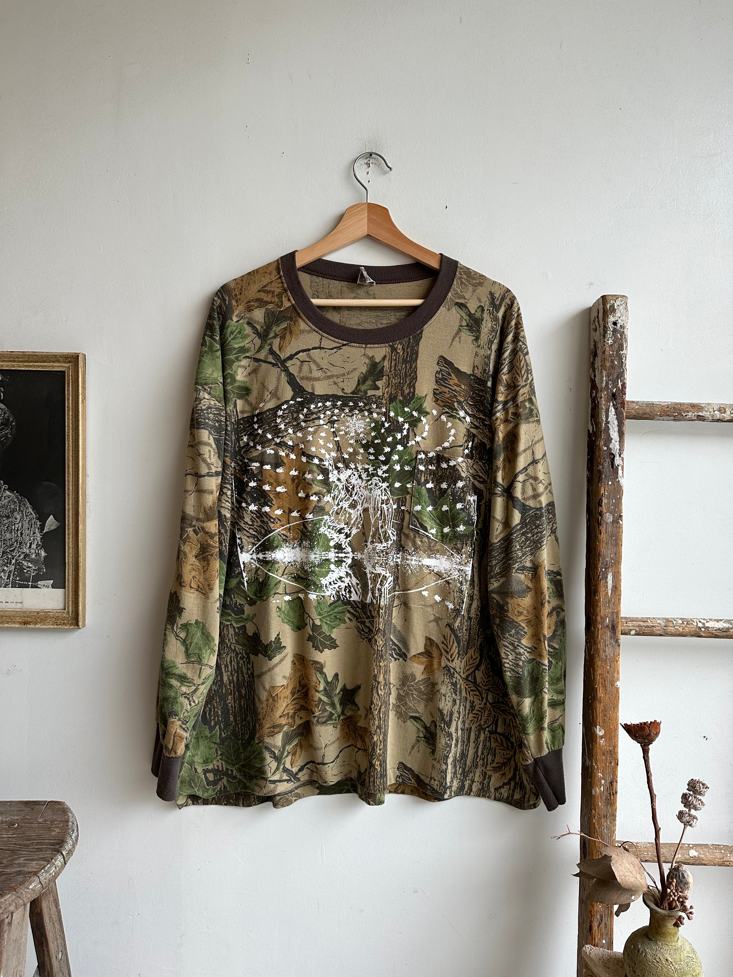 1980s Screen-Printed Ranger Camo Long Sleeve (XL)