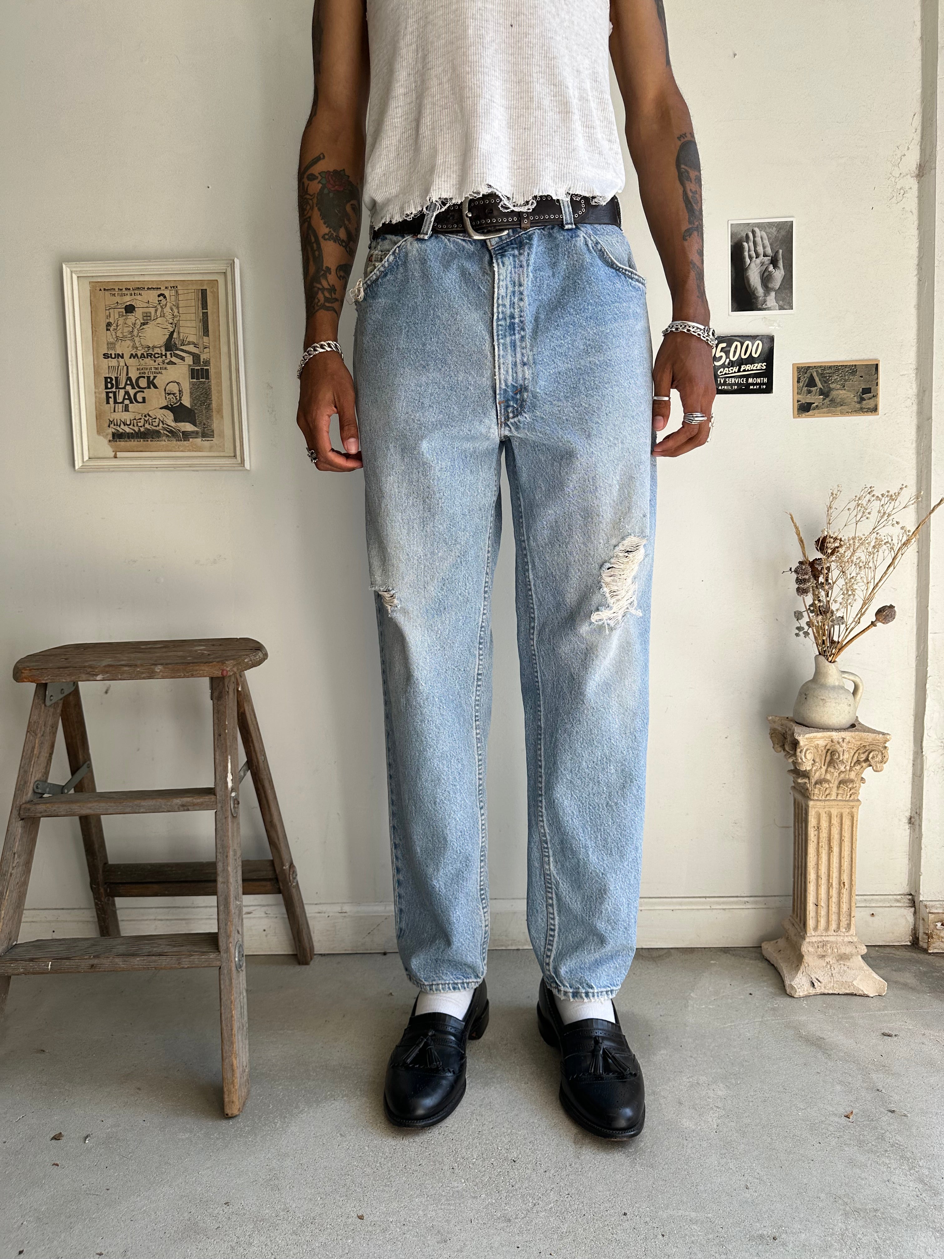 1980s Orange Tab Relaxed Fit Levi’s 550s (34/31)