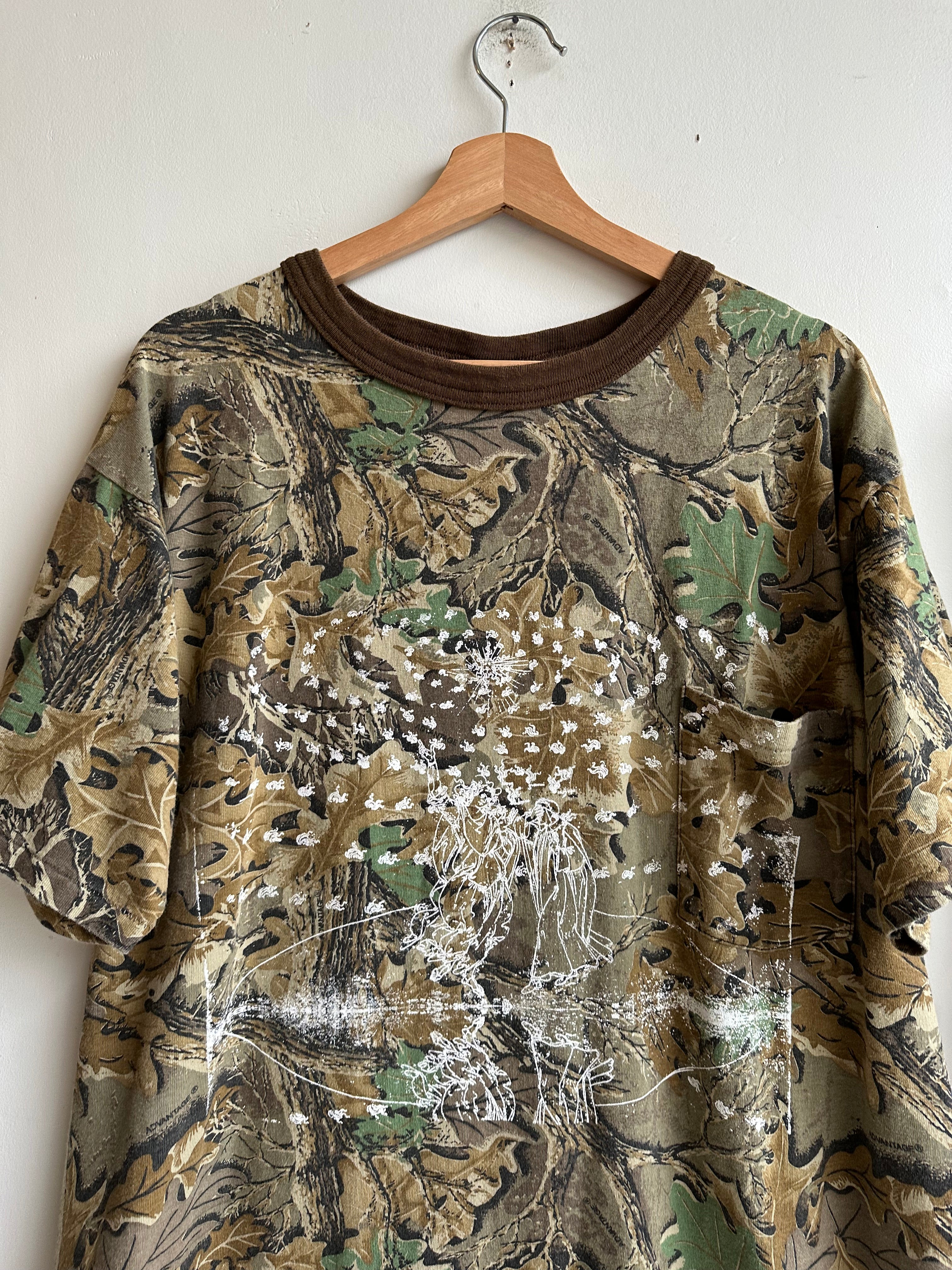 1980s Screen-Printed Spartan Camo Tee (XXL)