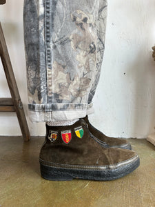 Women’s Front Zip Euro Suede Boots (W7.5)
