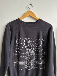 1980s Faded Screen-Printed Sweatshirt (M)